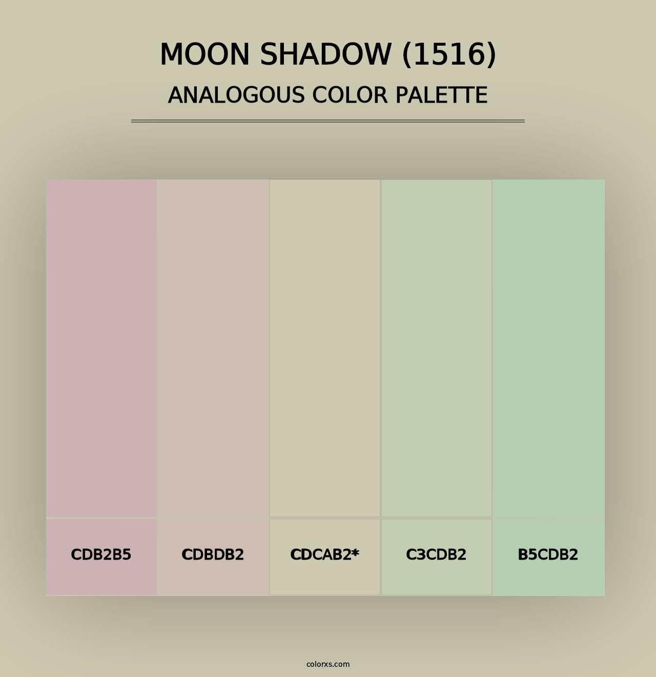 Moon Shadow (1516) - Analogous Color Palette