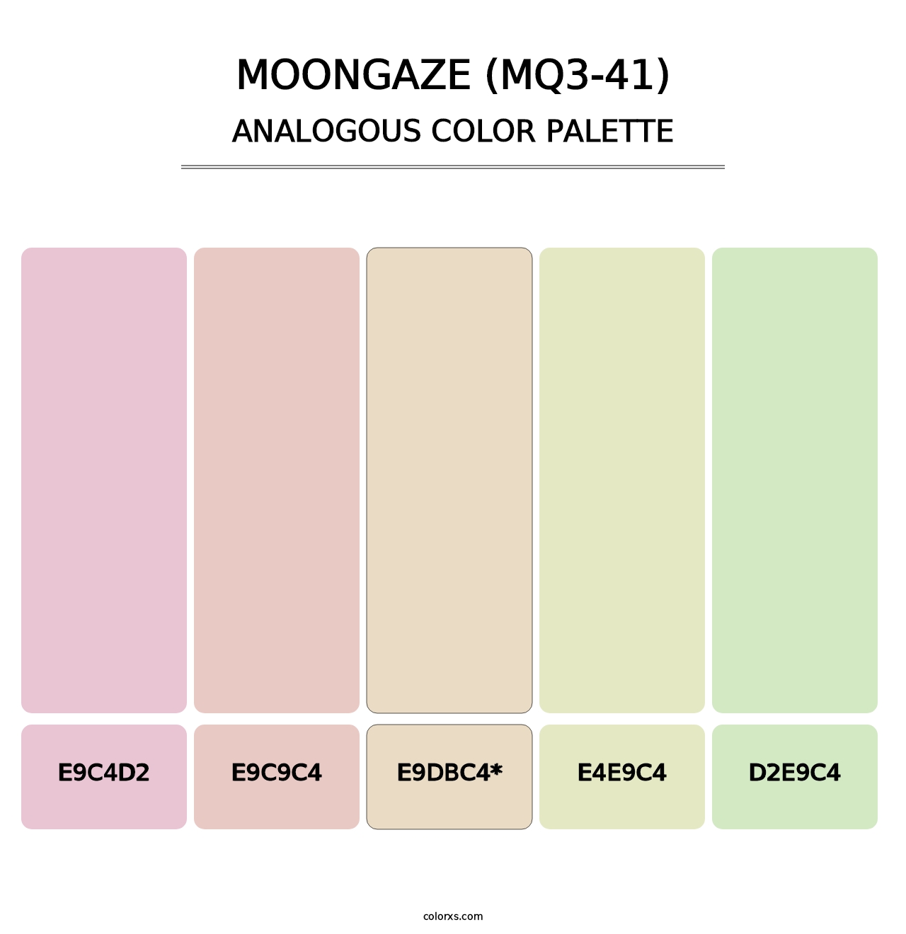 Moongaze (MQ3-41) - Analogous Color Palette