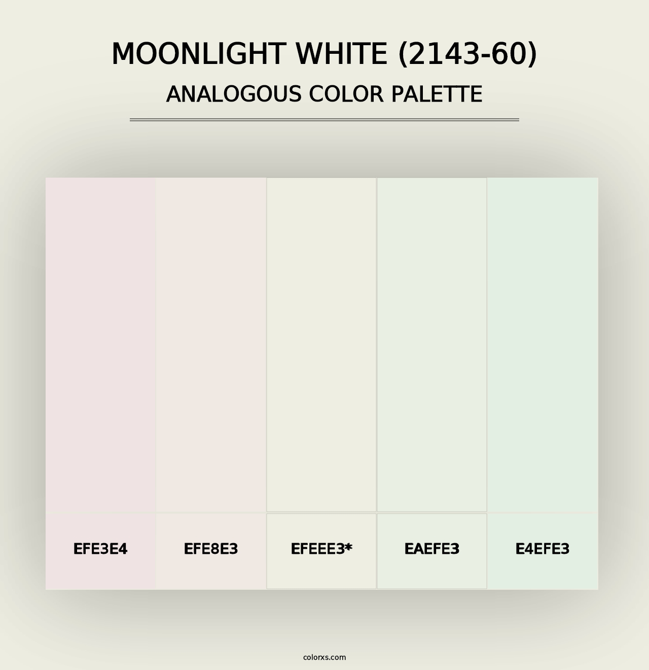 Moonlight White (2143-60) - Analogous Color Palette