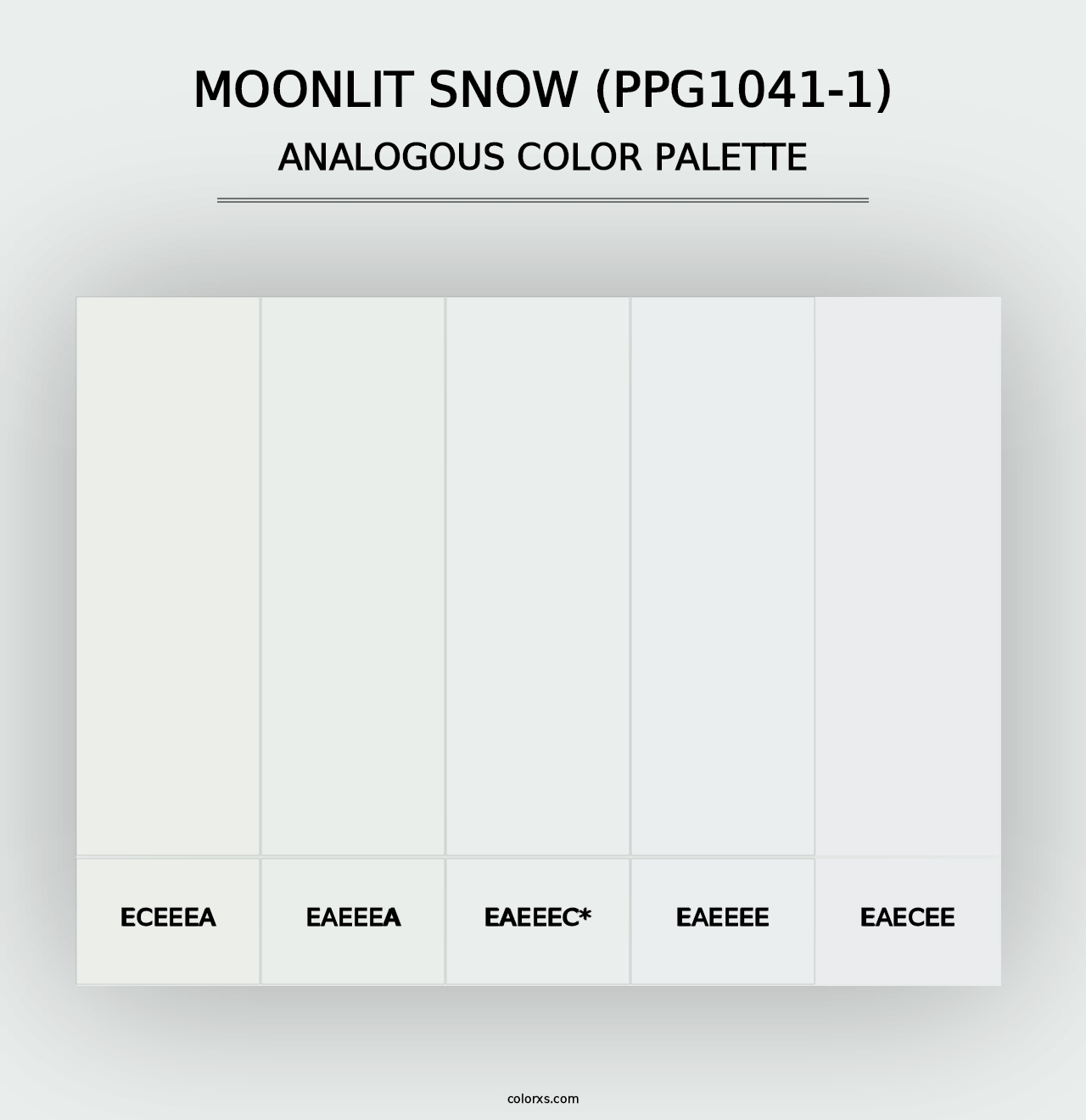 Moonlit Snow (PPG1041-1) - Analogous Color Palette