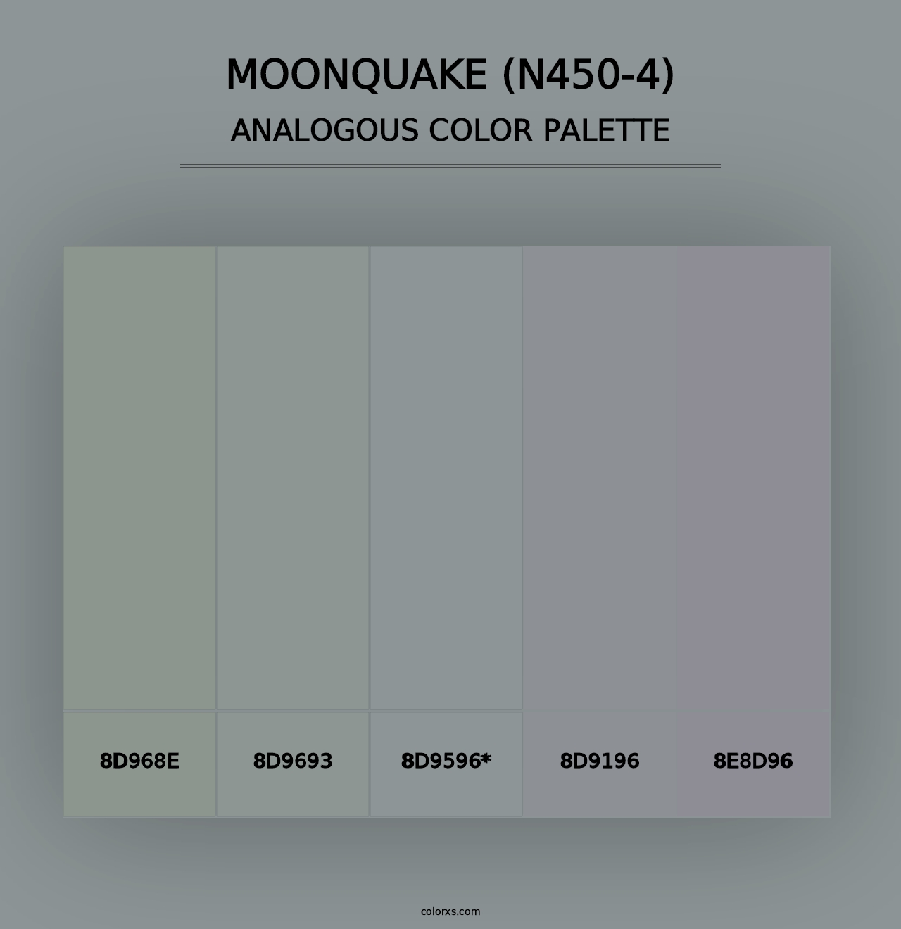 Moonquake (N450-4) - Analogous Color Palette