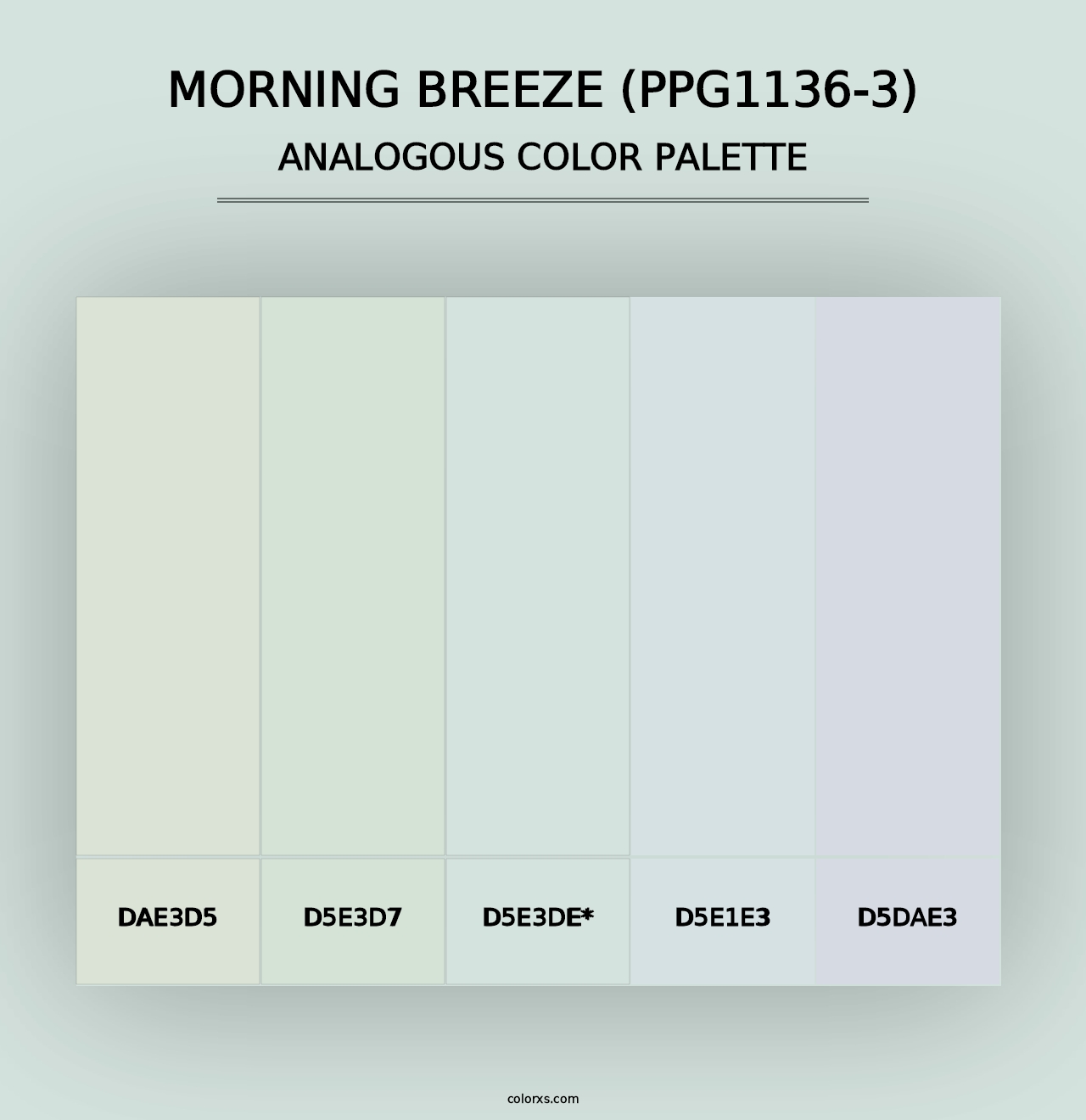 Morning Breeze (PPG1136-3) - Analogous Color Palette