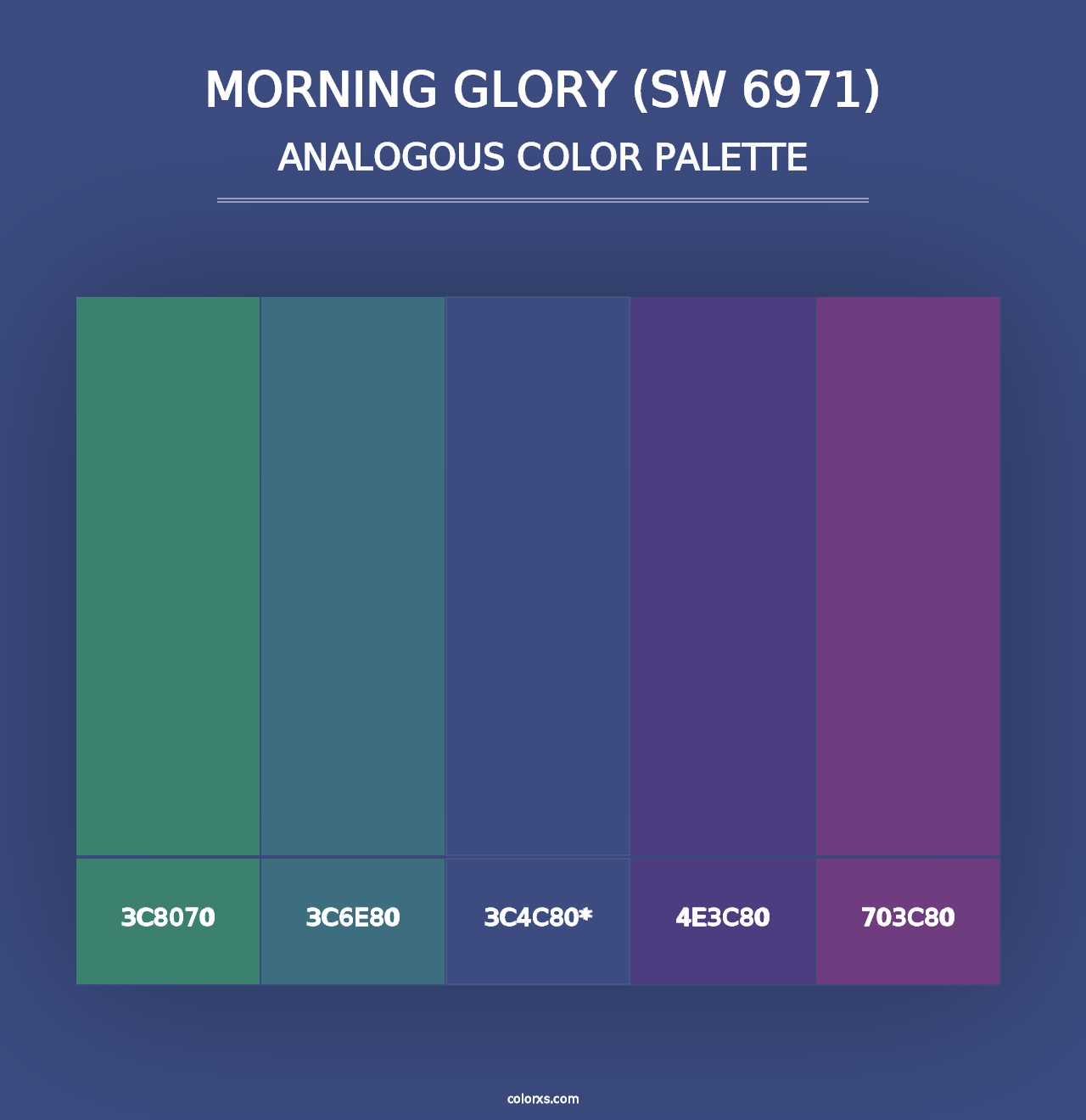 Morning Glory (SW 6971) - Analogous Color Palette