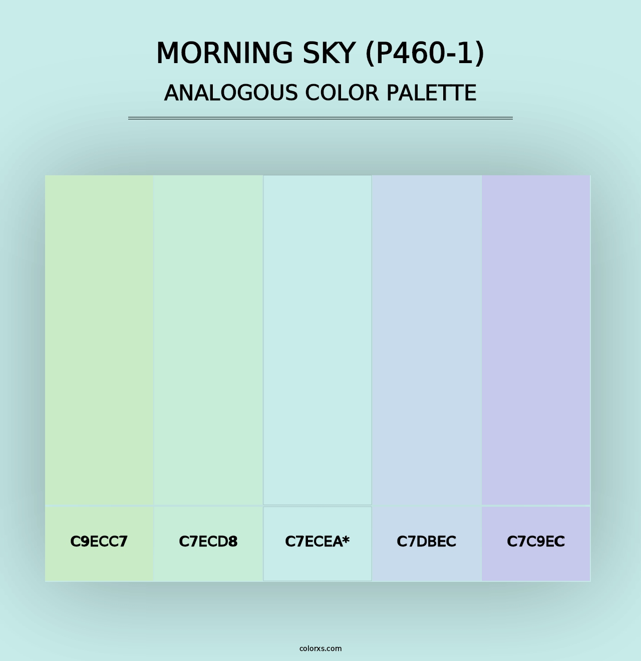 Morning Sky (P460-1) - Analogous Color Palette