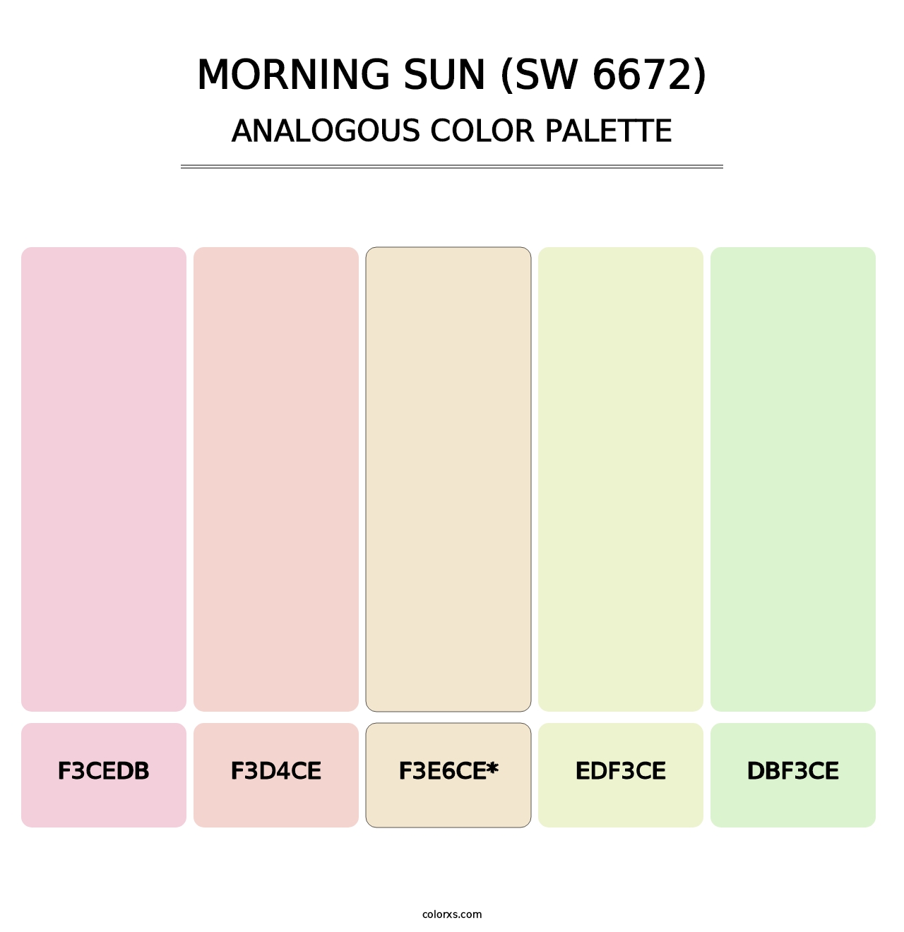 Morning Sun (SW 6672) - Analogous Color Palette