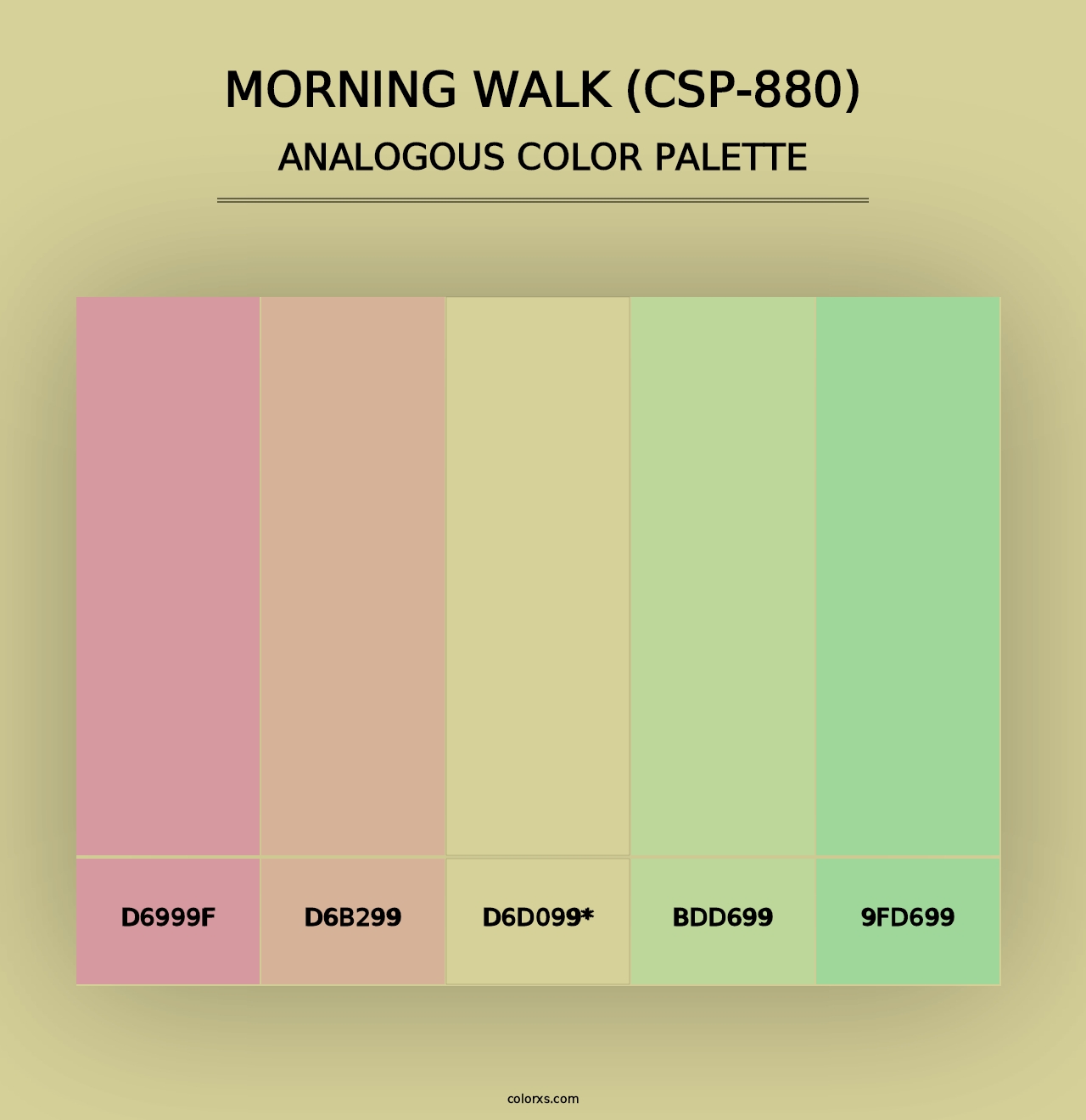 Morning Walk (CSP-880) - Analogous Color Palette