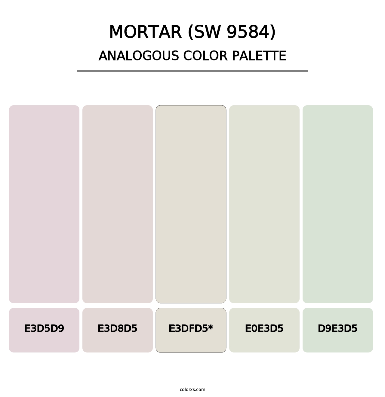 Mortar (SW 9584) - Analogous Color Palette