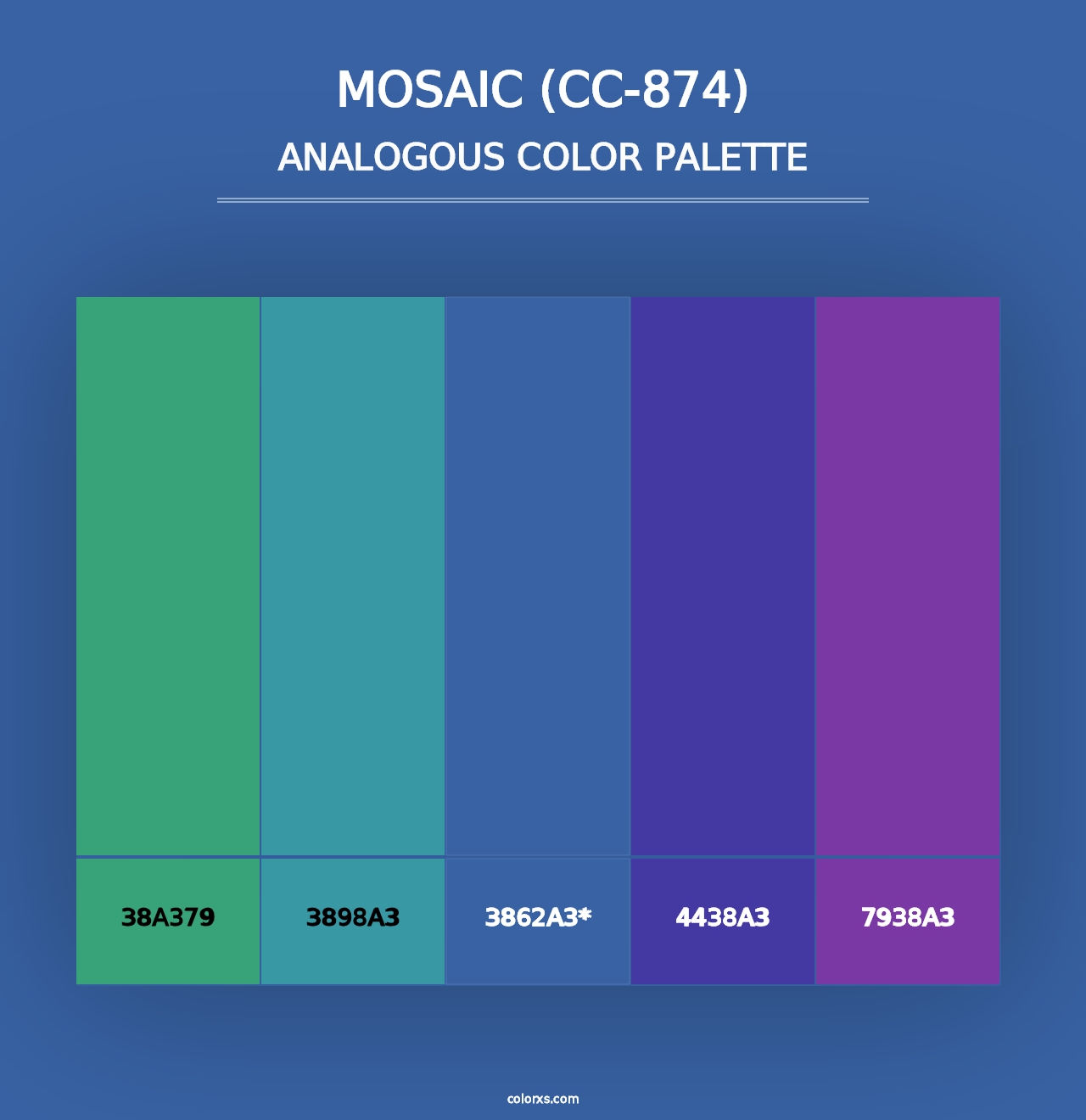 Mosaic (CC-874) - Analogous Color Palette