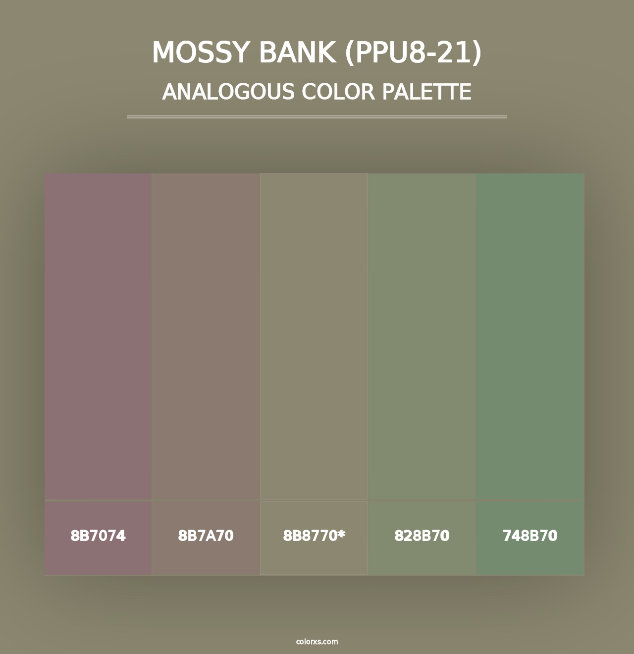 Mossy Bank (PPU8-21) - Analogous Color Palette