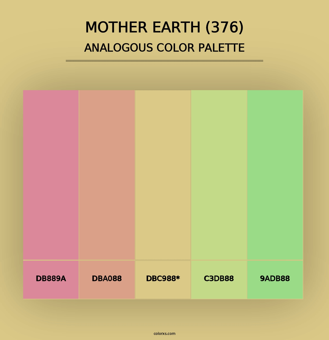 Mother Earth (376) - Analogous Color Palette