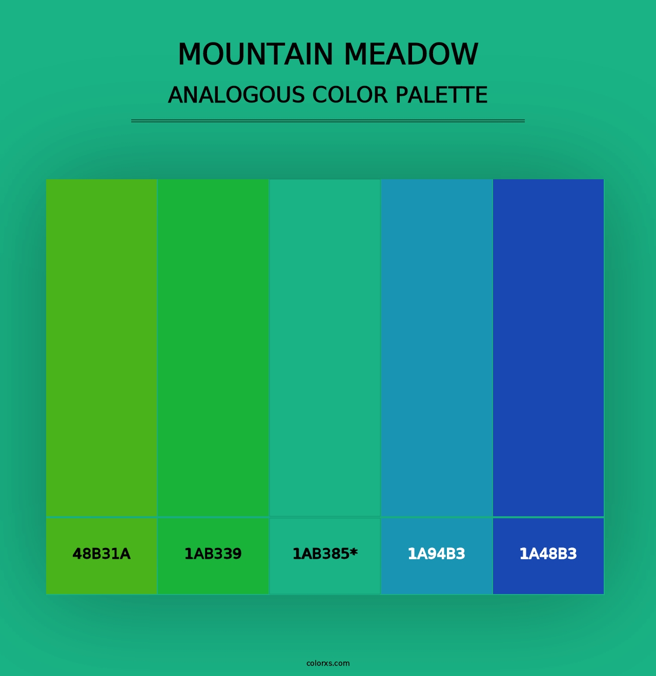 Mountain Meadow - Analogous Color Palette