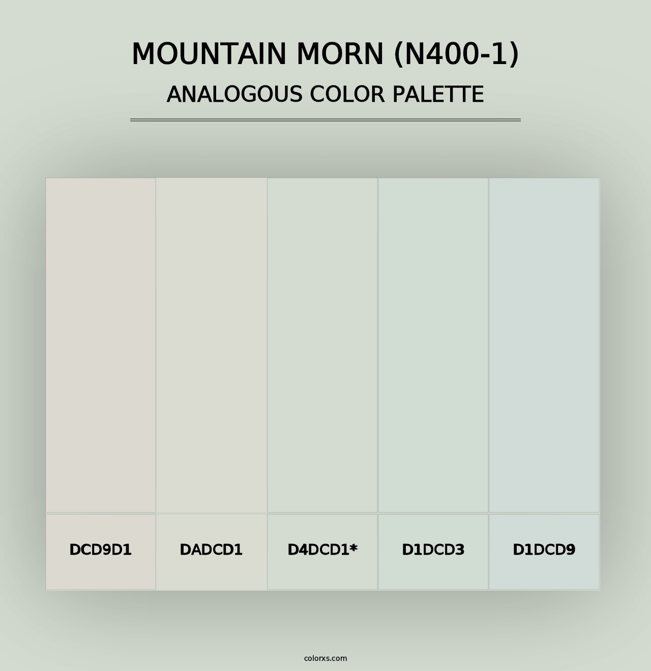 Mountain Morn (N400-1) - Analogous Color Palette