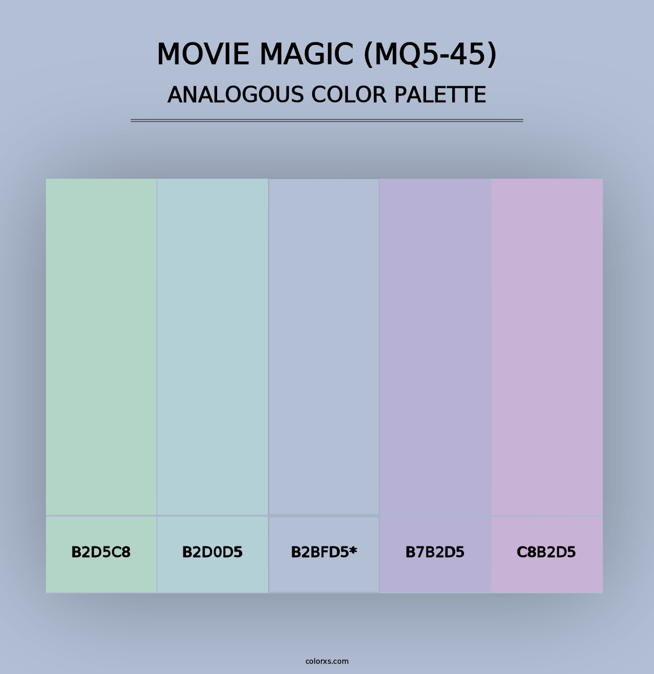 Movie Magic (MQ5-45) - Analogous Color Palette