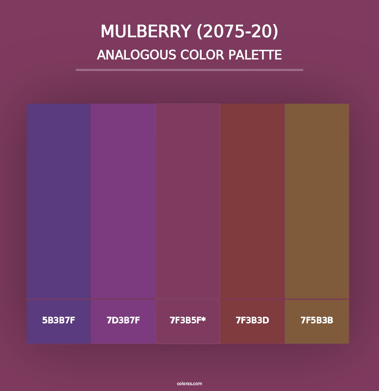 Mulberry (2075-20) - Analogous Color Palette