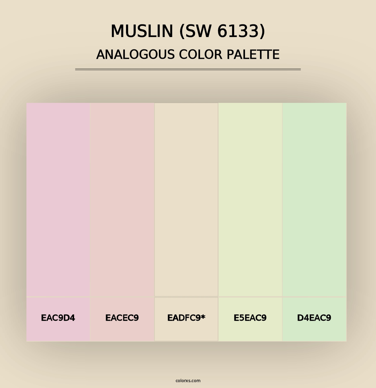 Muslin (SW 6133) - Analogous Color Palette