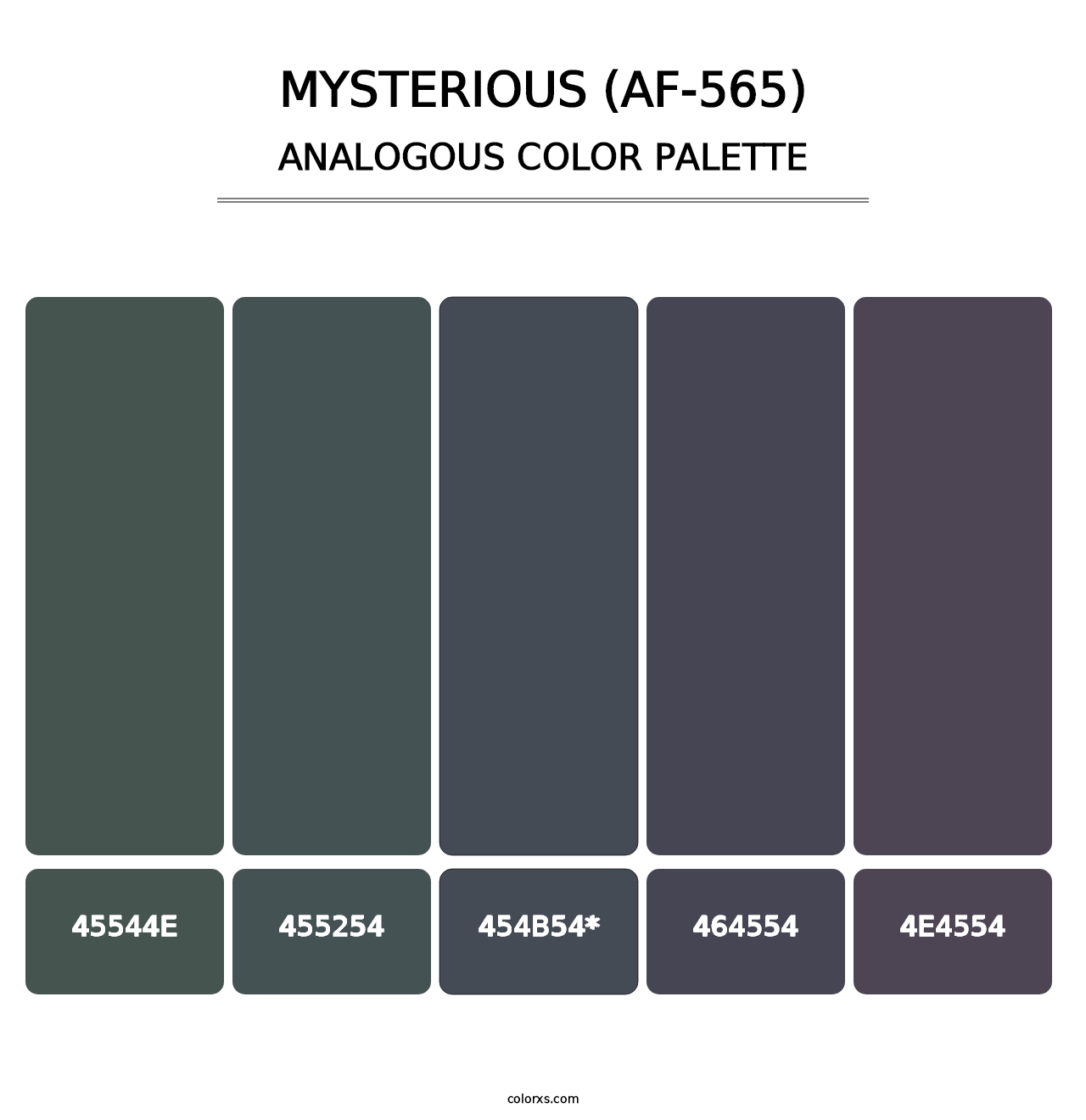 Mysterious (AF-565) - Analogous Color Palette