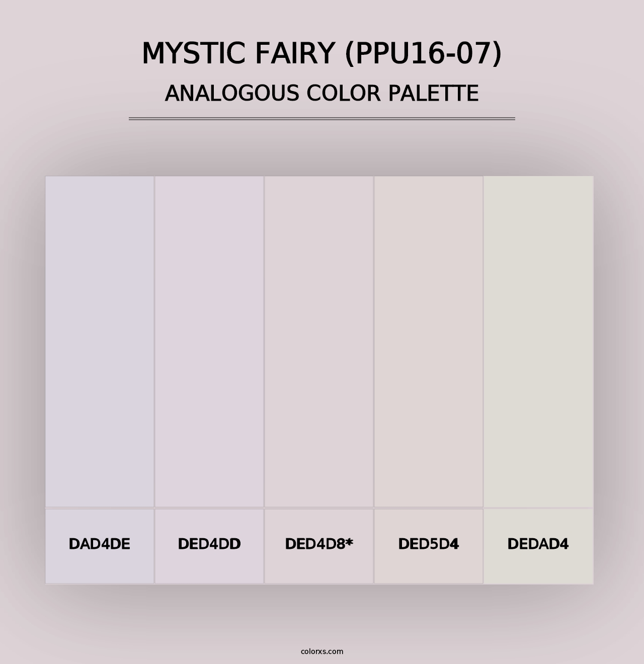 Mystic Fairy (PPU16-07) - Analogous Color Palette