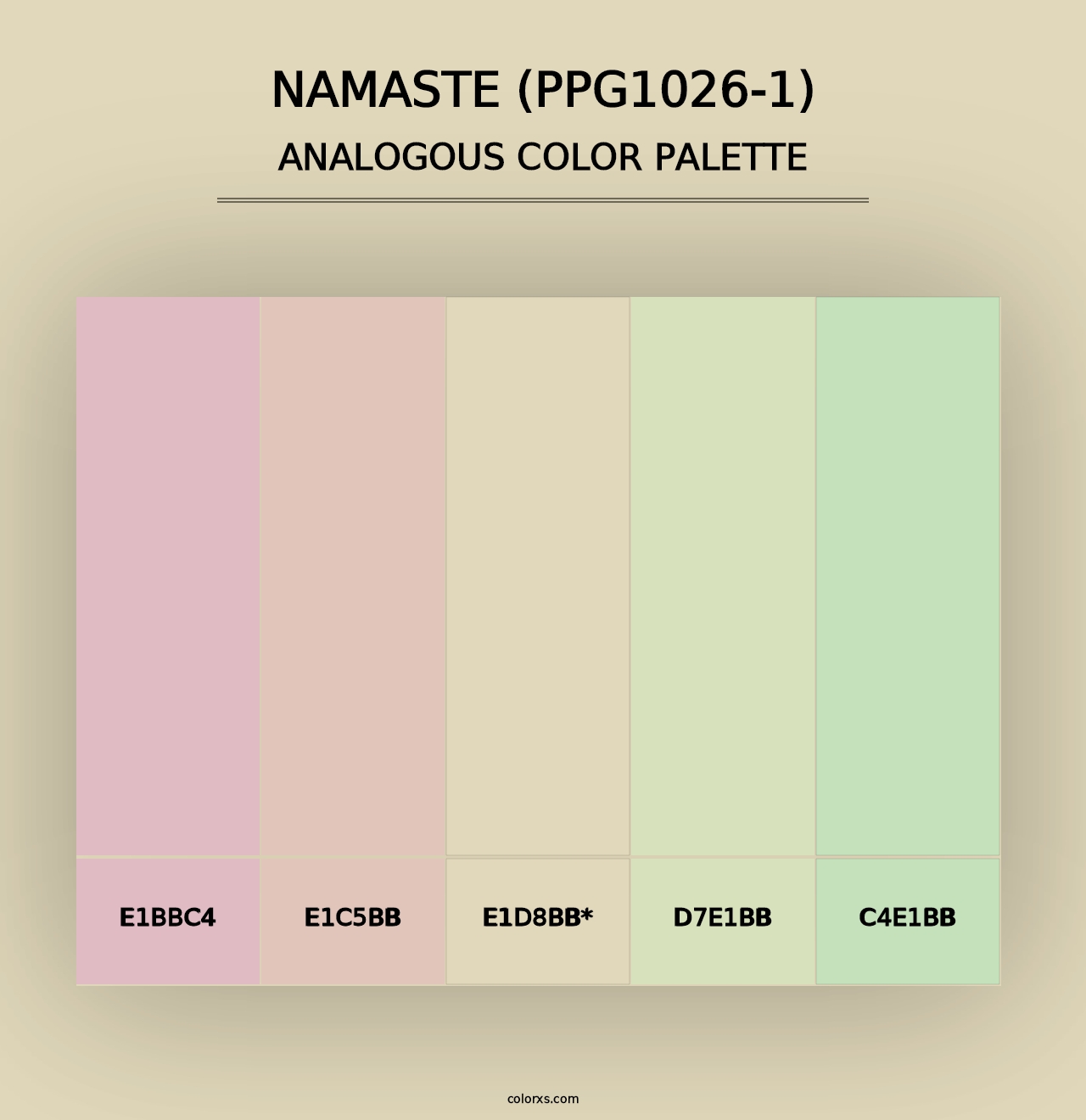 Namaste (PPG1026-1) - Analogous Color Palette