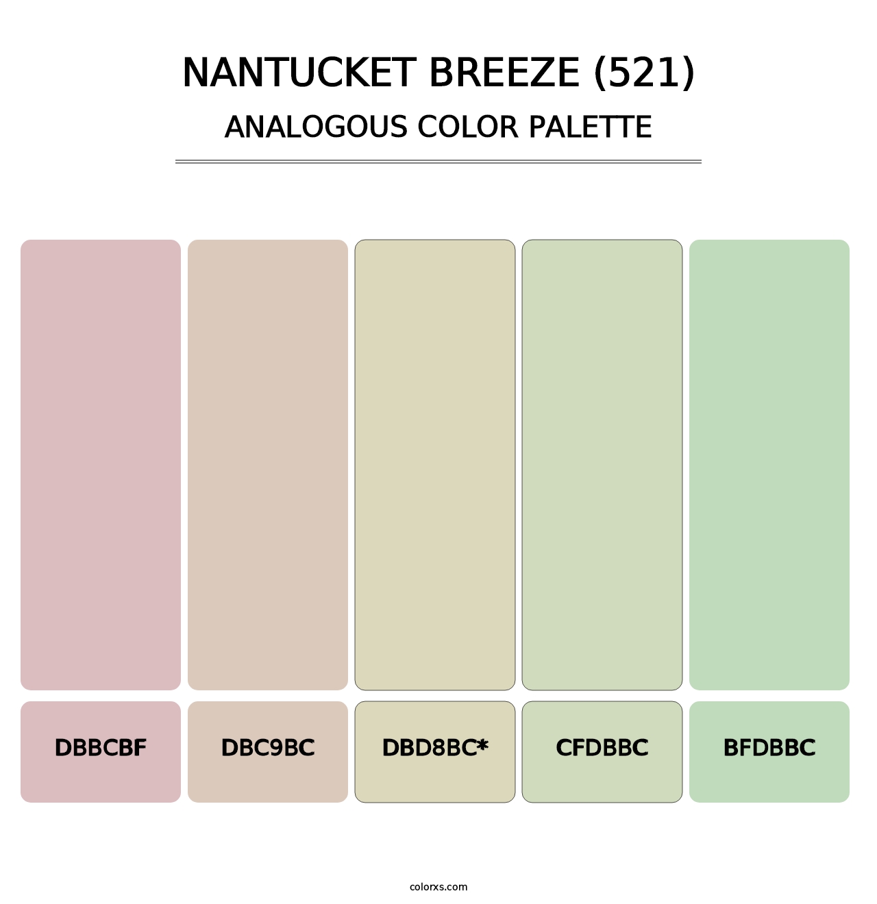 Nantucket Breeze (521) - Analogous Color Palette