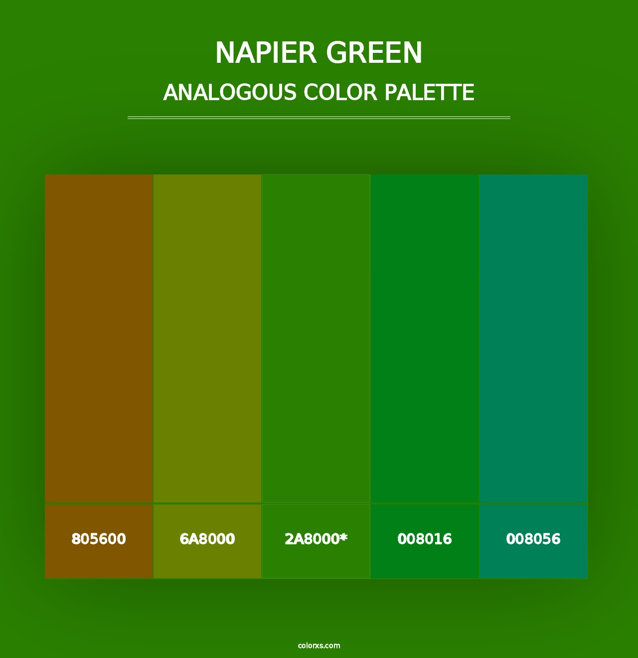 Napier Green - Analogous Color Palette