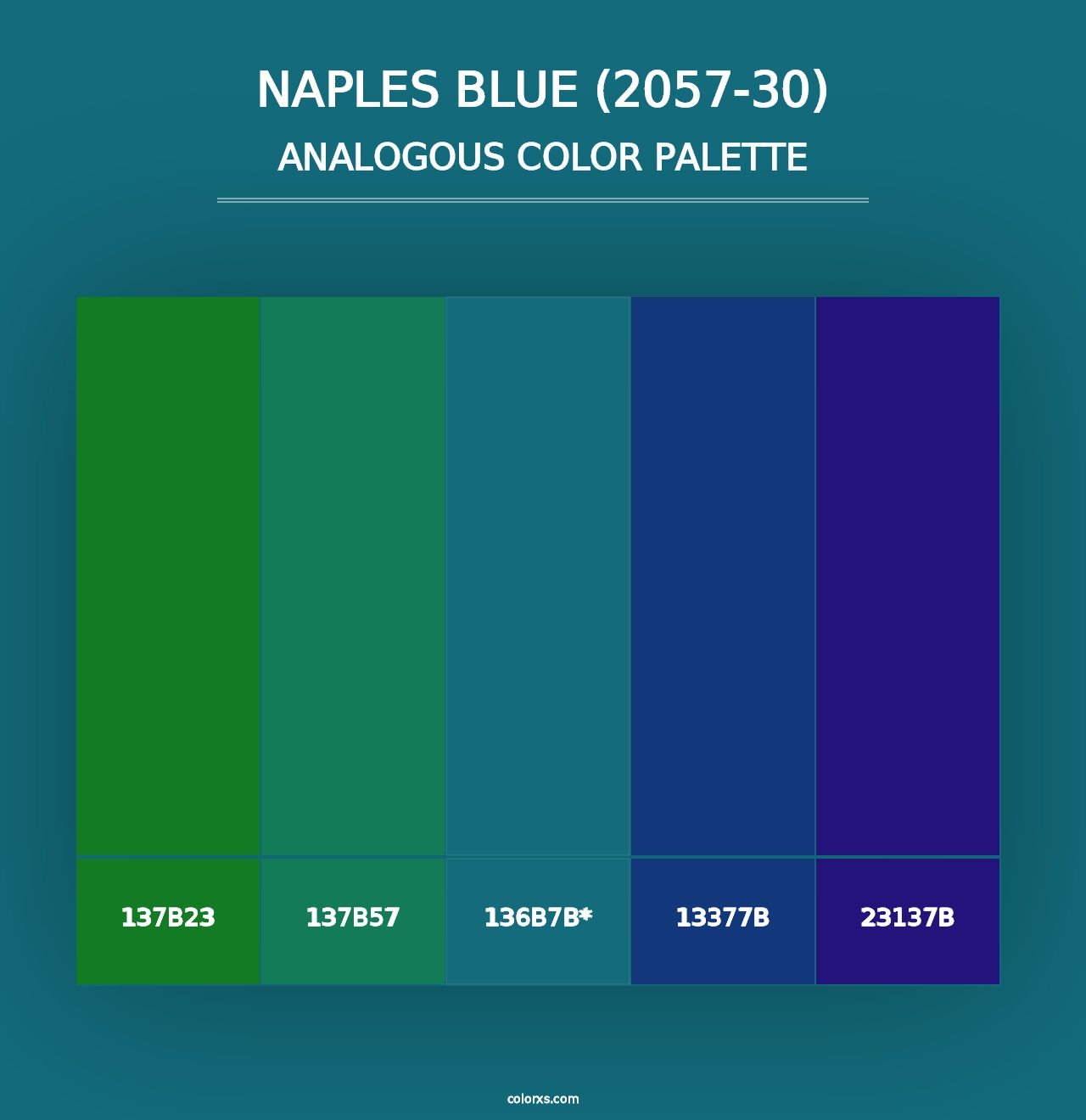 Naples Blue (2057-30) - Analogous Color Palette