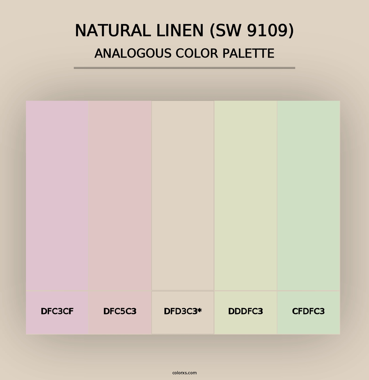 Natural Linen (SW 9109) - Analogous Color Palette