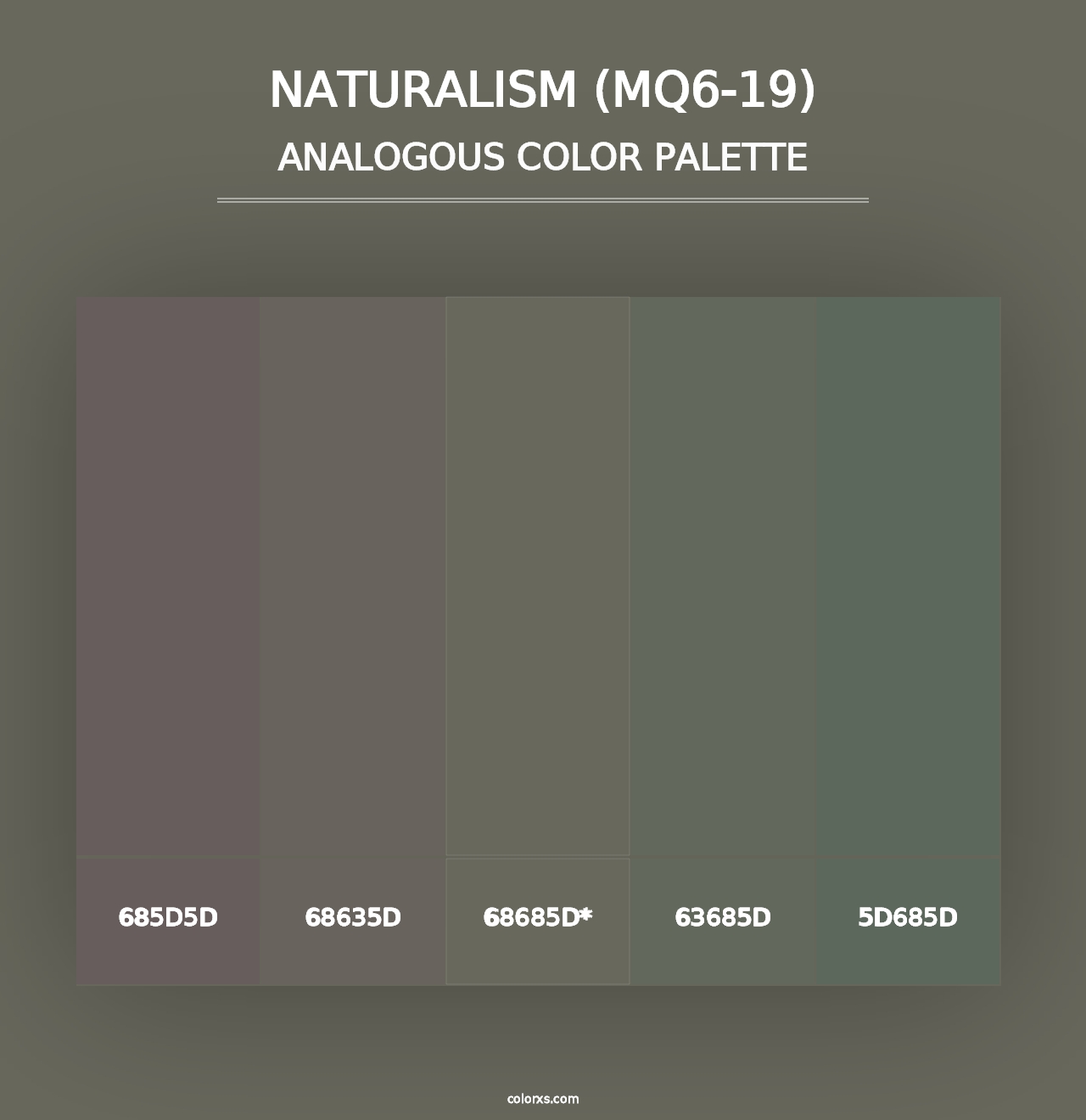 Naturalism (MQ6-19) - Analogous Color Palette