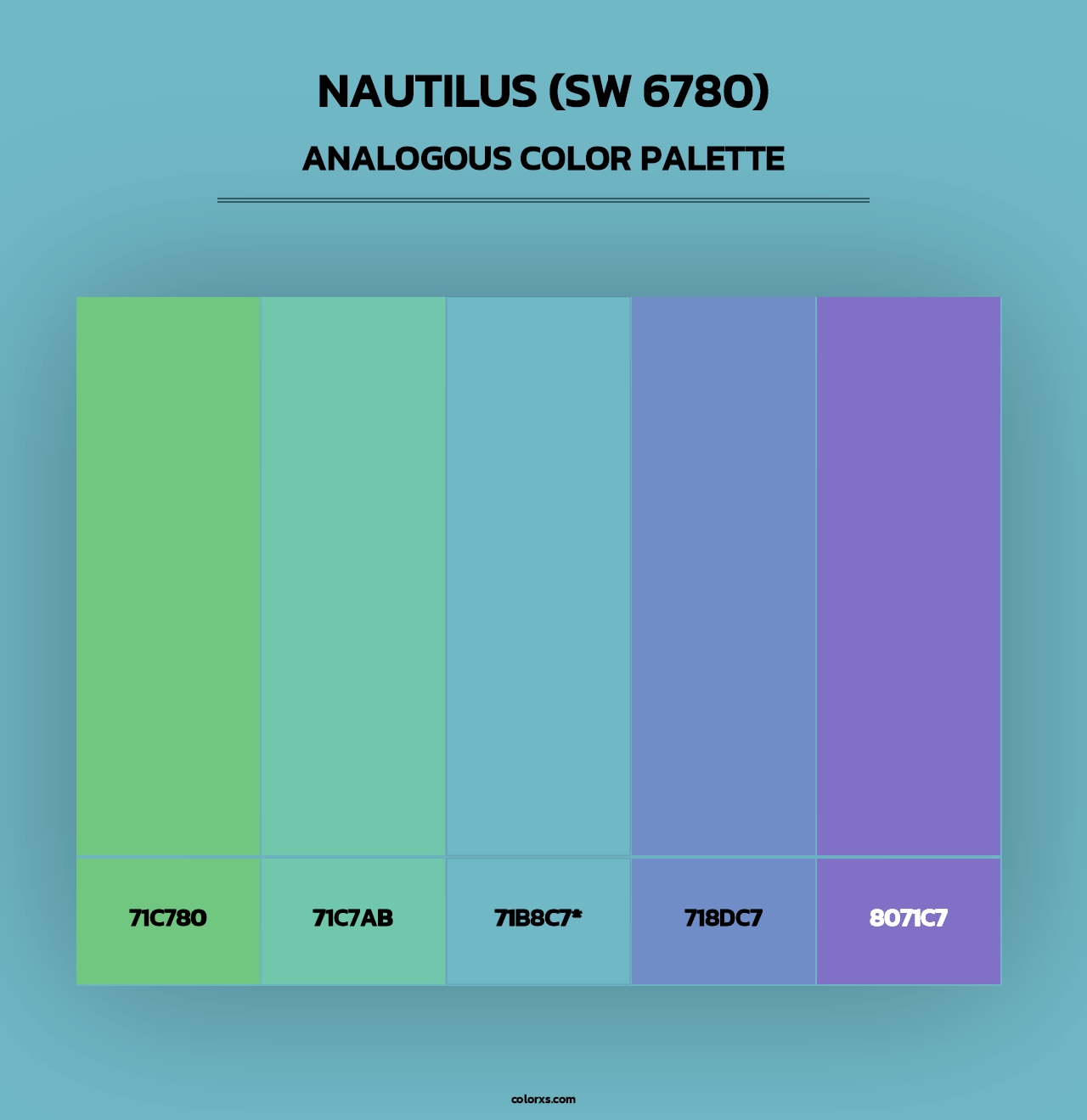 Nautilus (SW 6780) - Analogous Color Palette