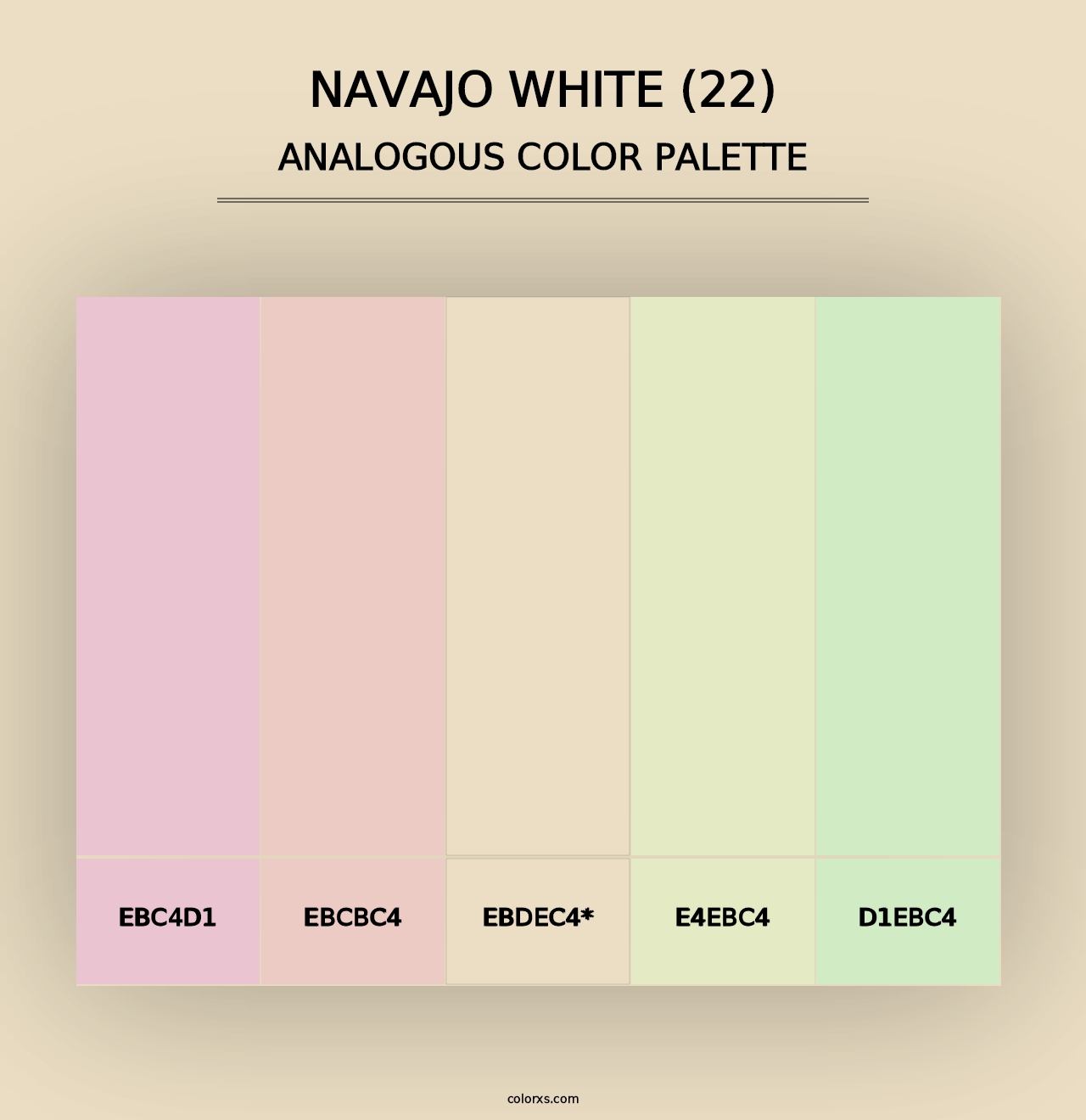 Navajo White (22) - Analogous Color Palette