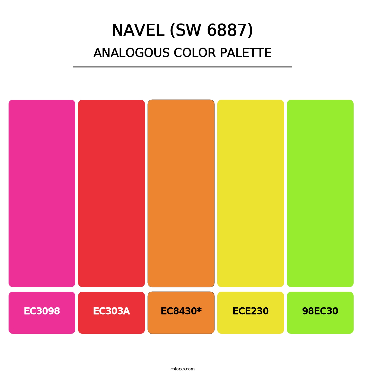 Navel (SW 6887) - Analogous Color Palette