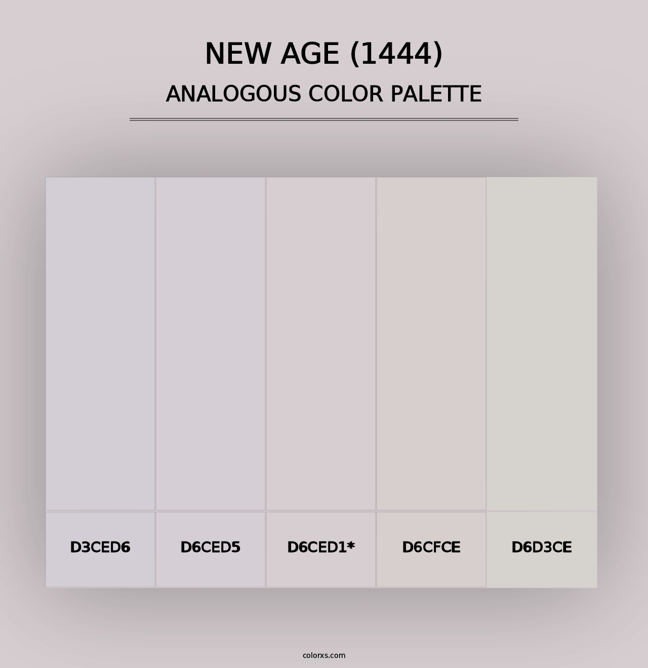 New Age (1444) - Analogous Color Palette