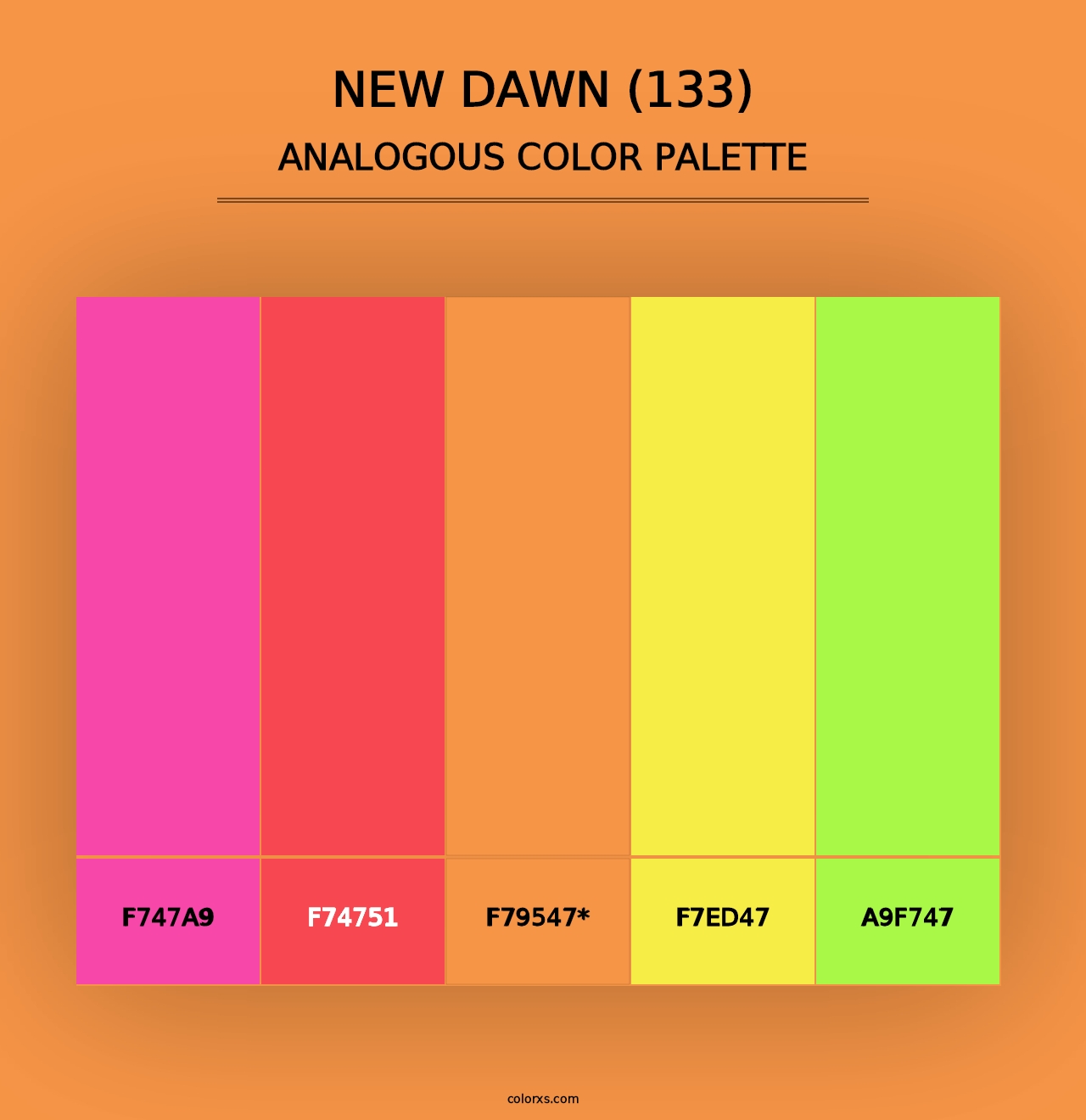 New Dawn (133) - Analogous Color Palette