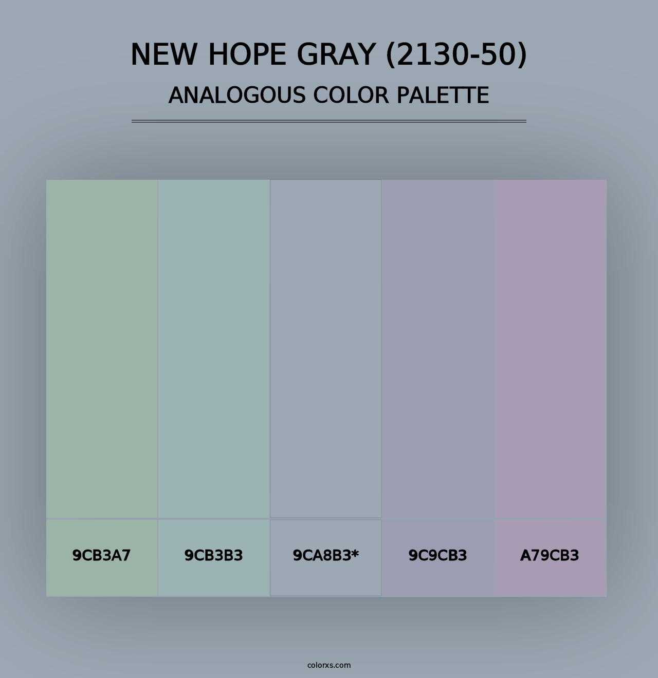 New Hope Gray (2130-50) - Analogous Color Palette