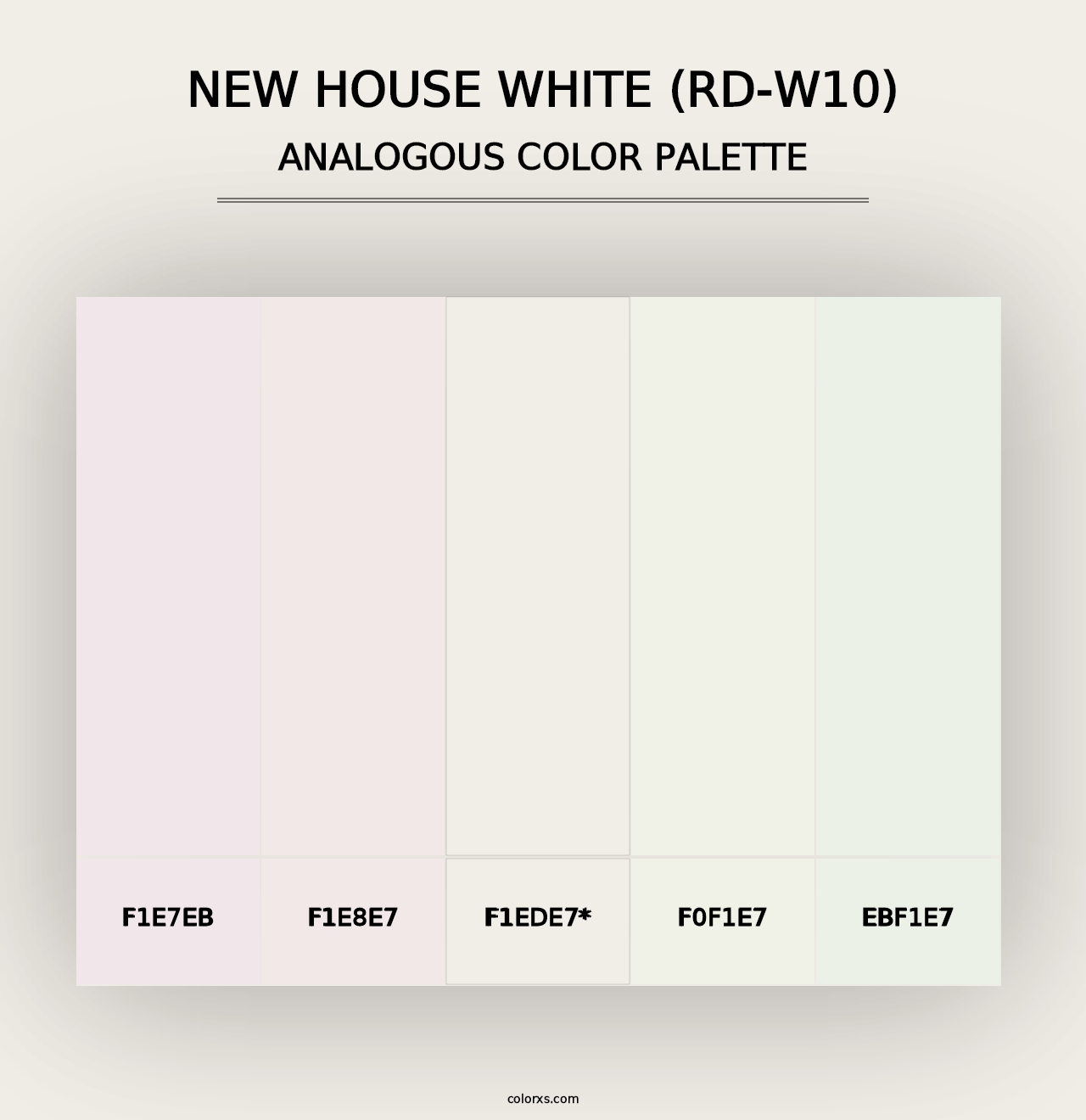 New House White (RD-W10) - Analogous Color Palette