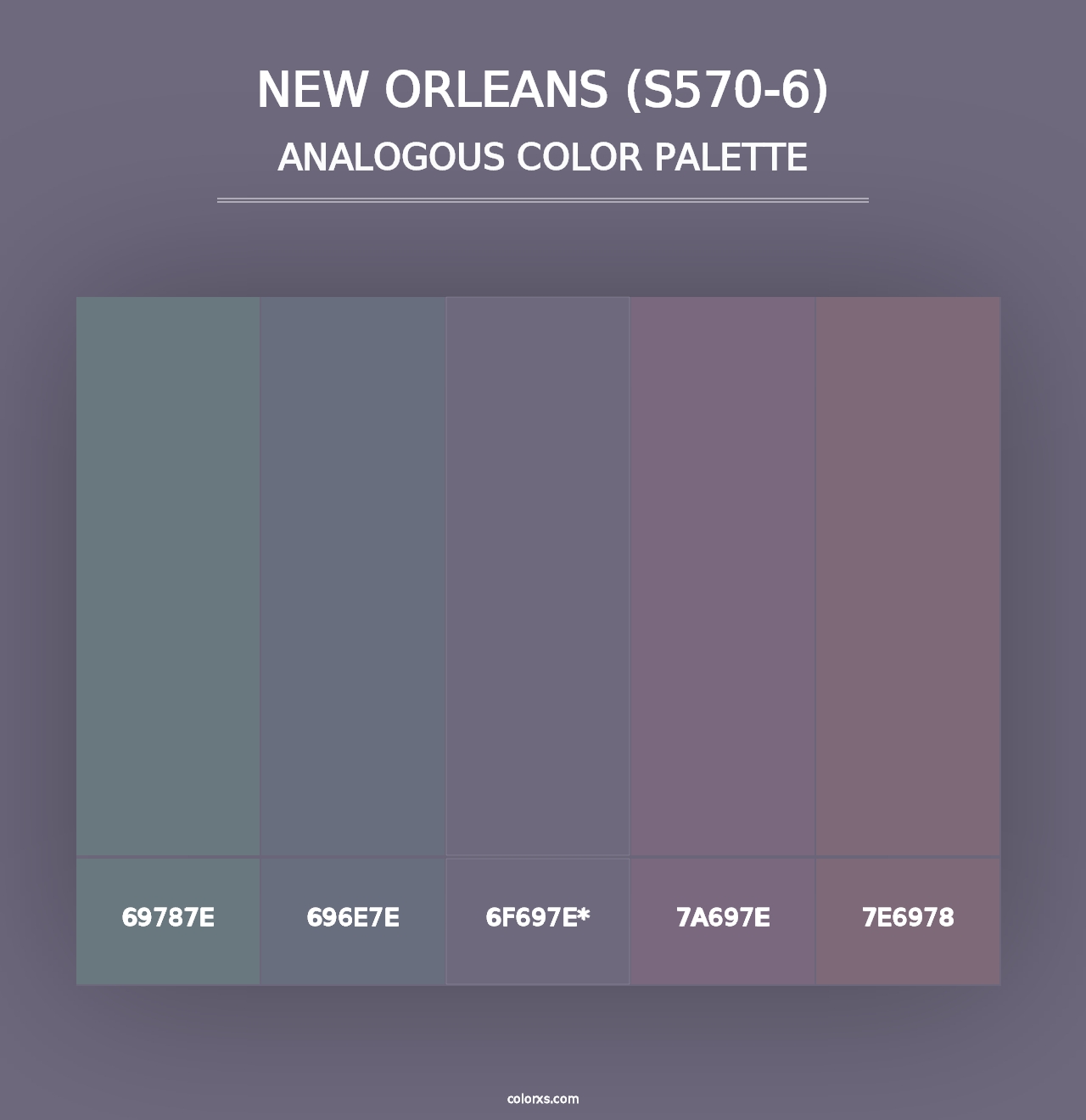 New Orleans (S570-6) - Analogous Color Palette