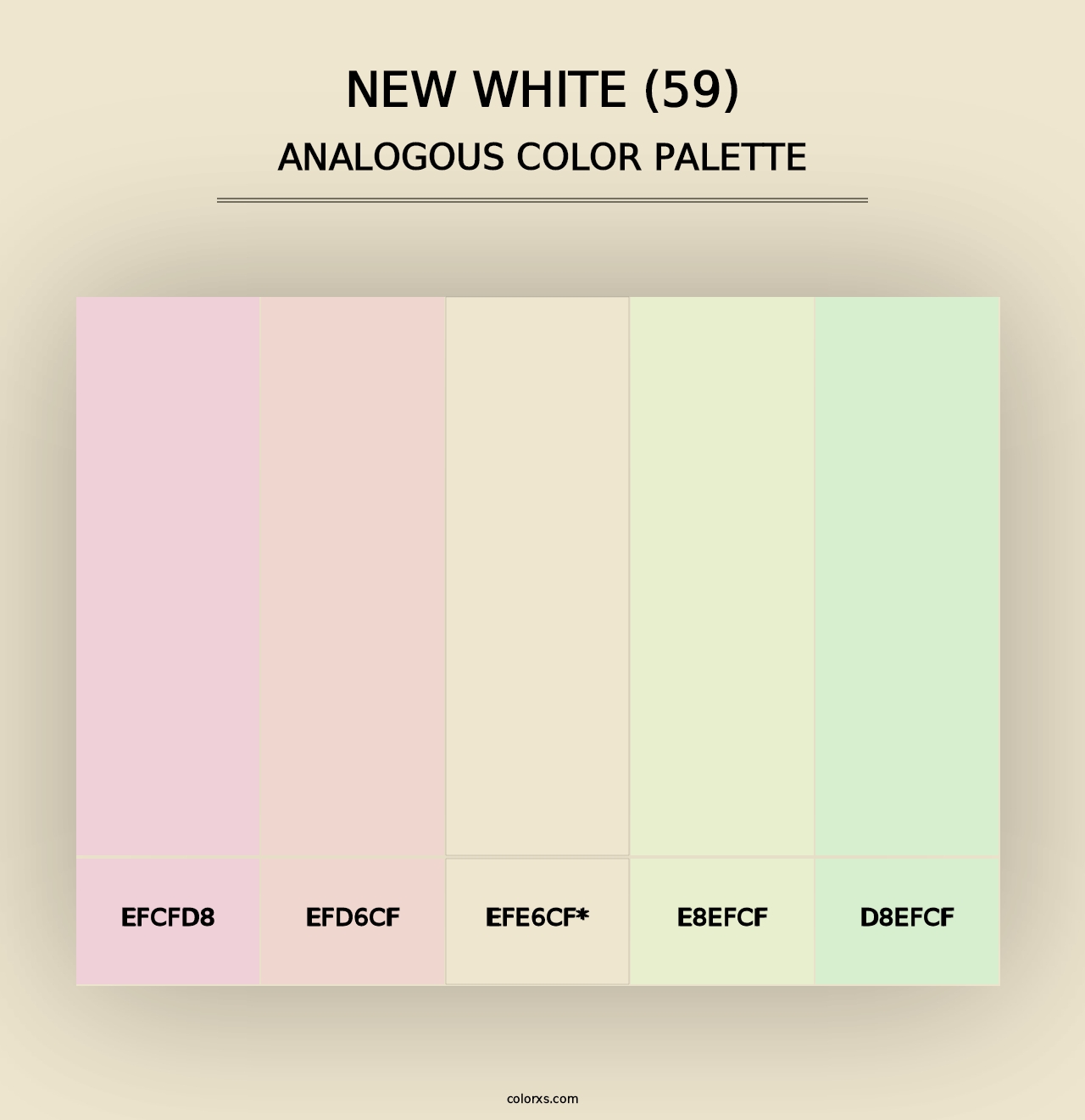 New White (59) - Analogous Color Palette