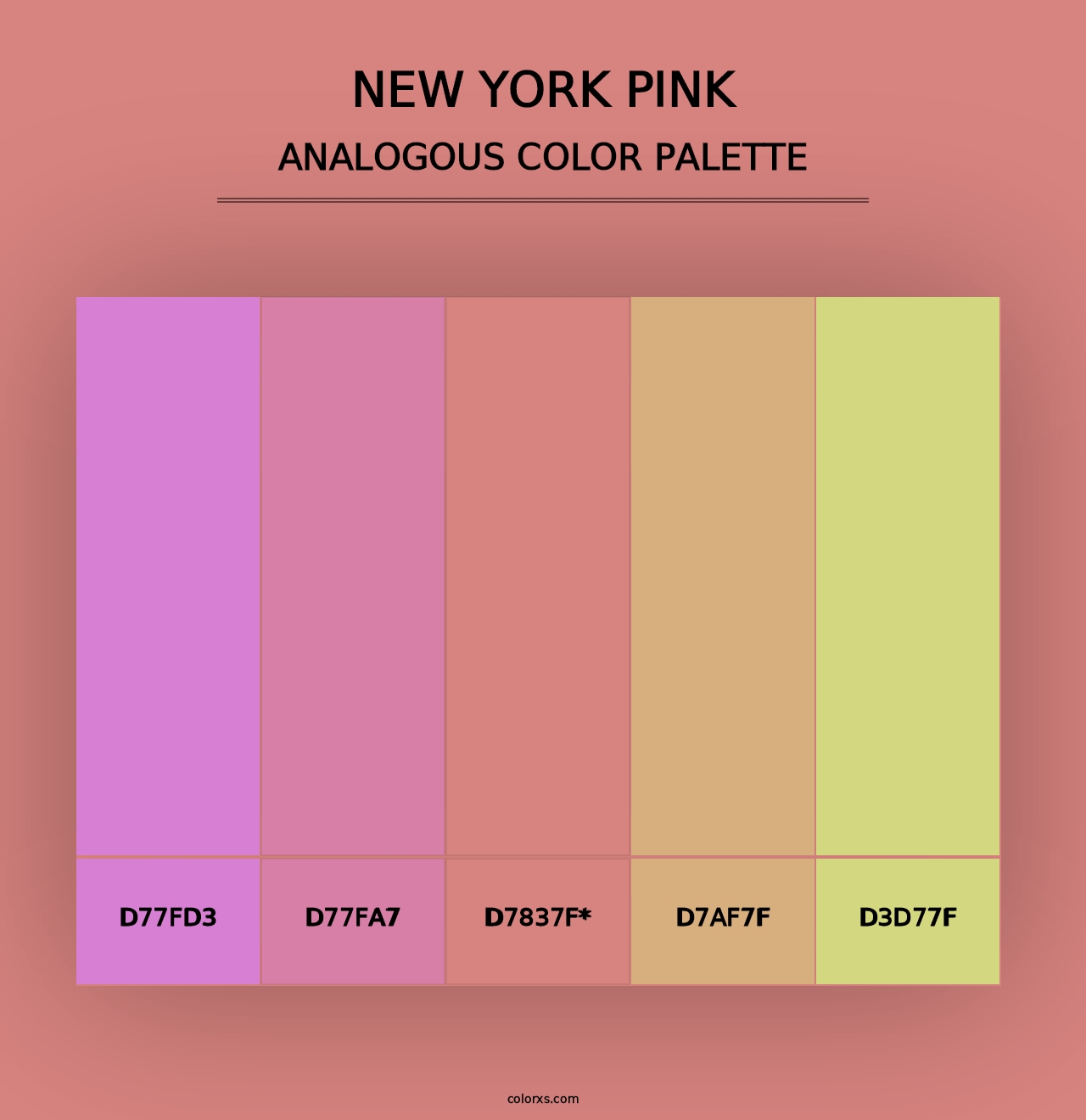 New York Pink - Analogous Color Palette