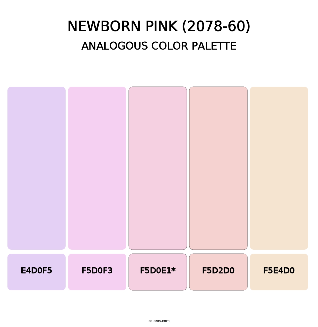 Newborn Pink (2078-60) - Analogous Color Palette