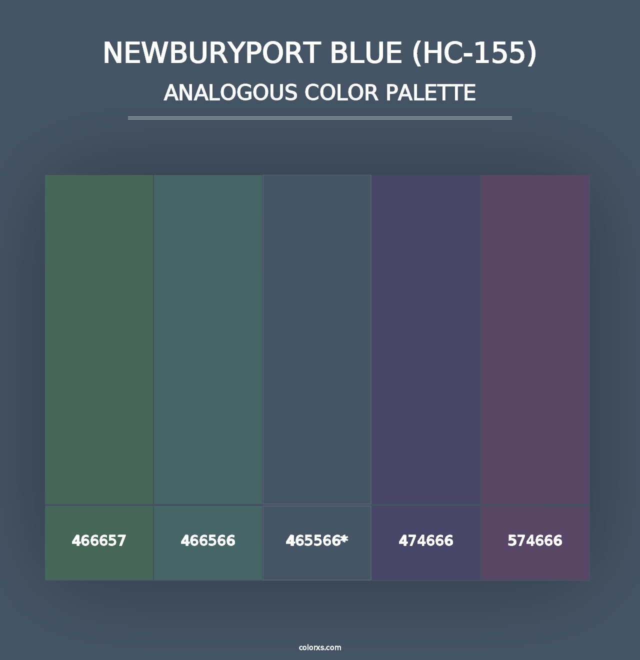 Newburyport Blue (HC-155) - Analogous Color Palette