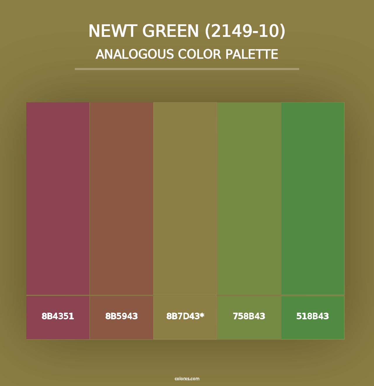 Newt Green (2149-10) - Analogous Color Palette