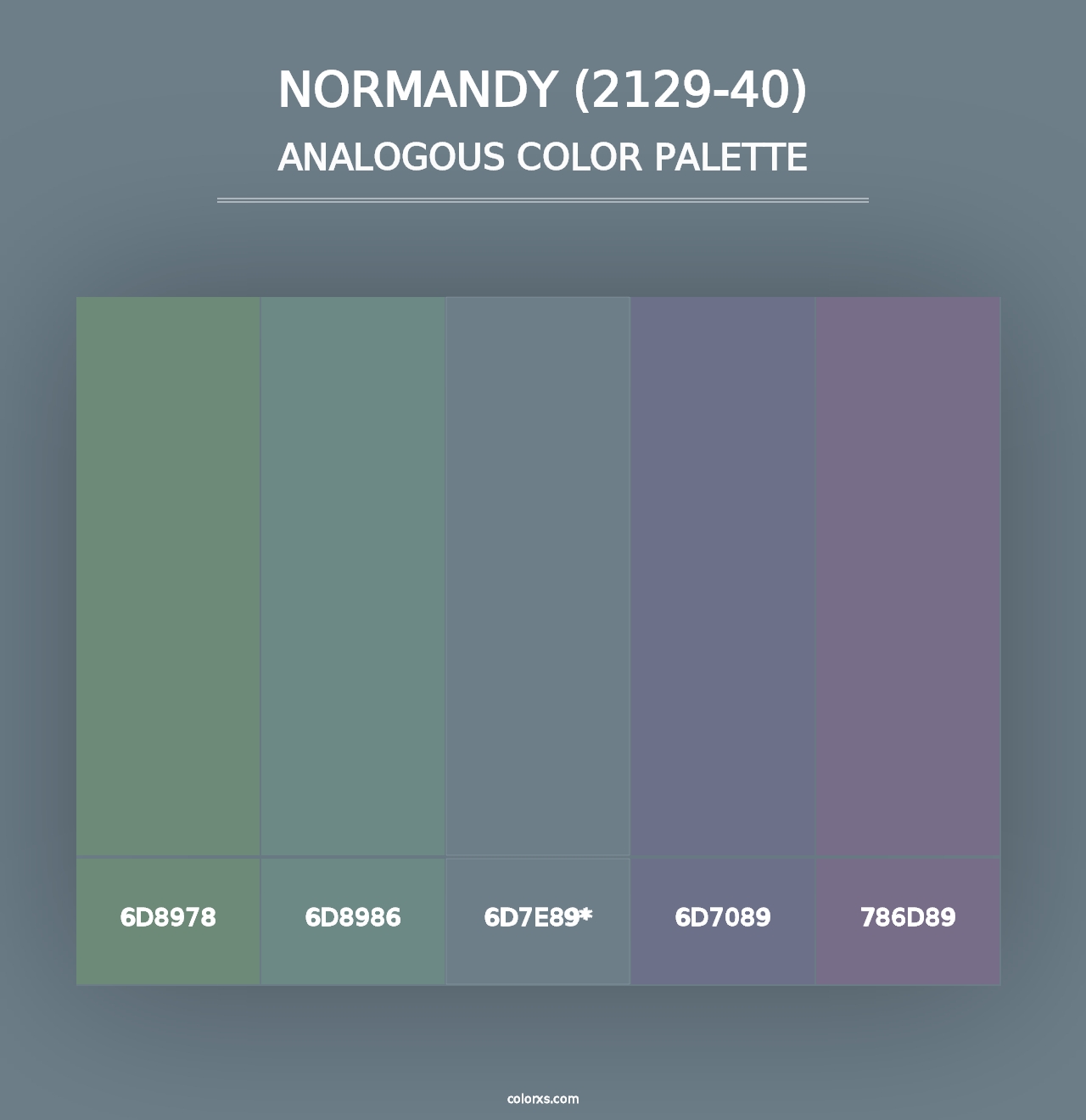 Normandy (2129-40) - Analogous Color Palette