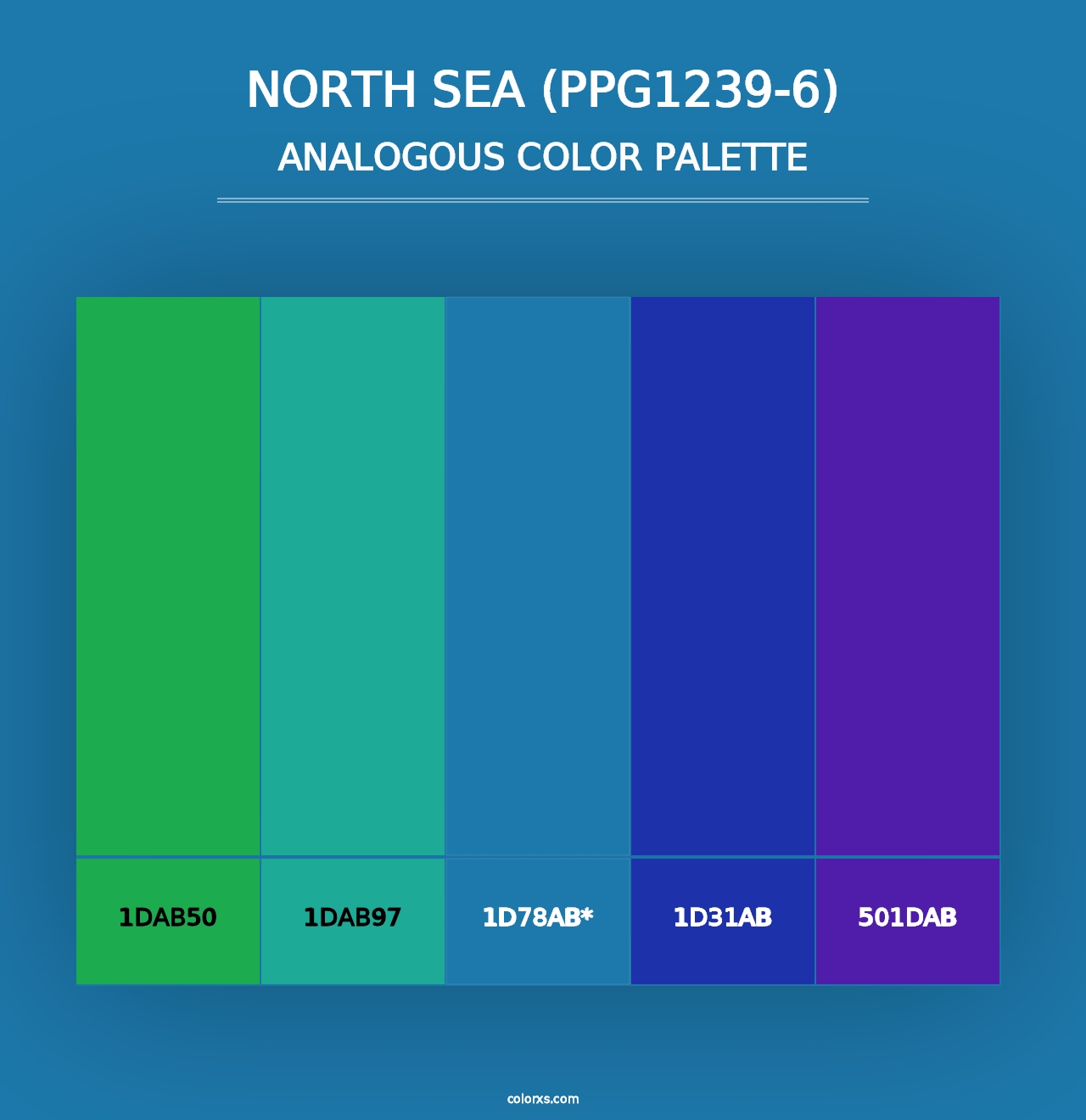 North Sea (PPG1239-6) - Analogous Color Palette