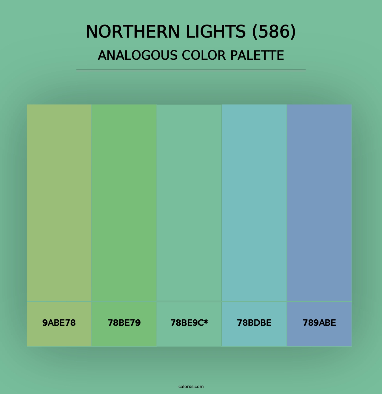 Northern Lights (586) - Analogous Color Palette