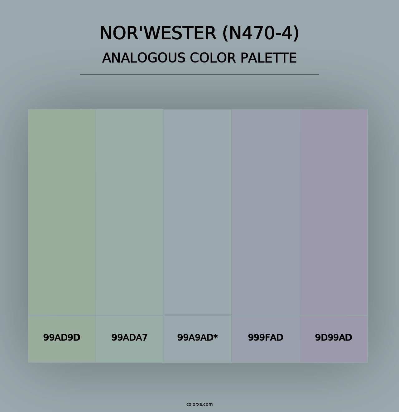 Nor'Wester (N470-4) - Analogous Color Palette