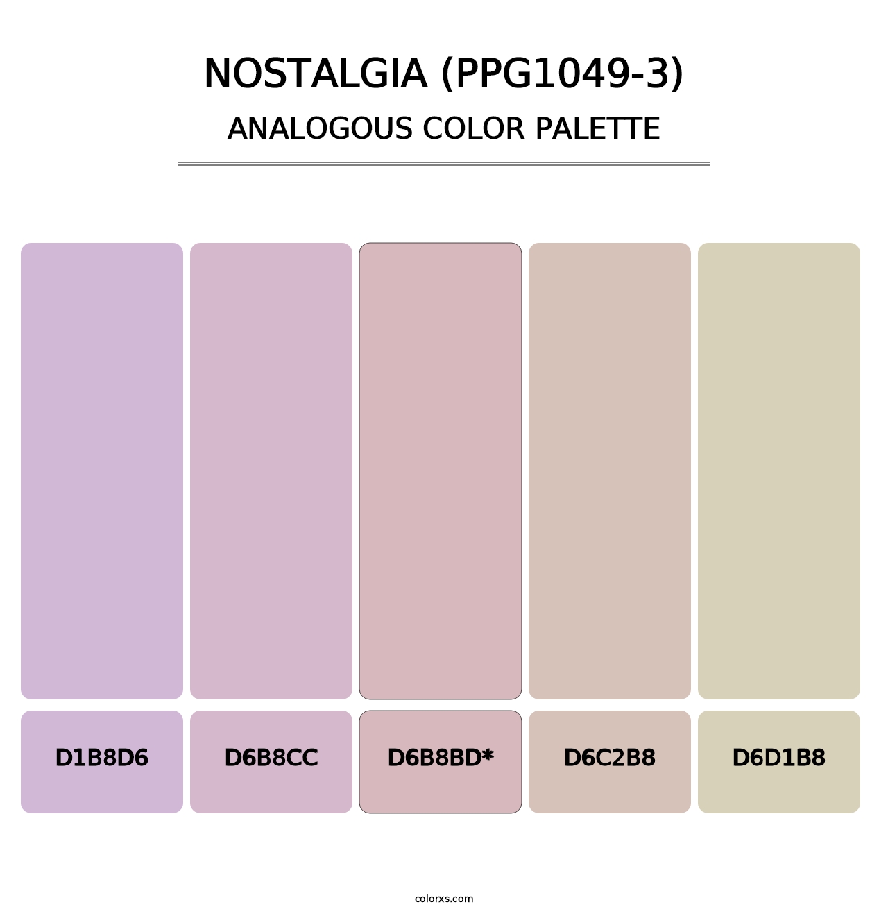 Nostalgia (PPG1049-3) - Analogous Color Palette