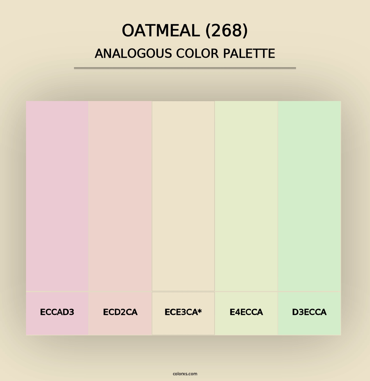 Oatmeal (268) - Analogous Color Palette