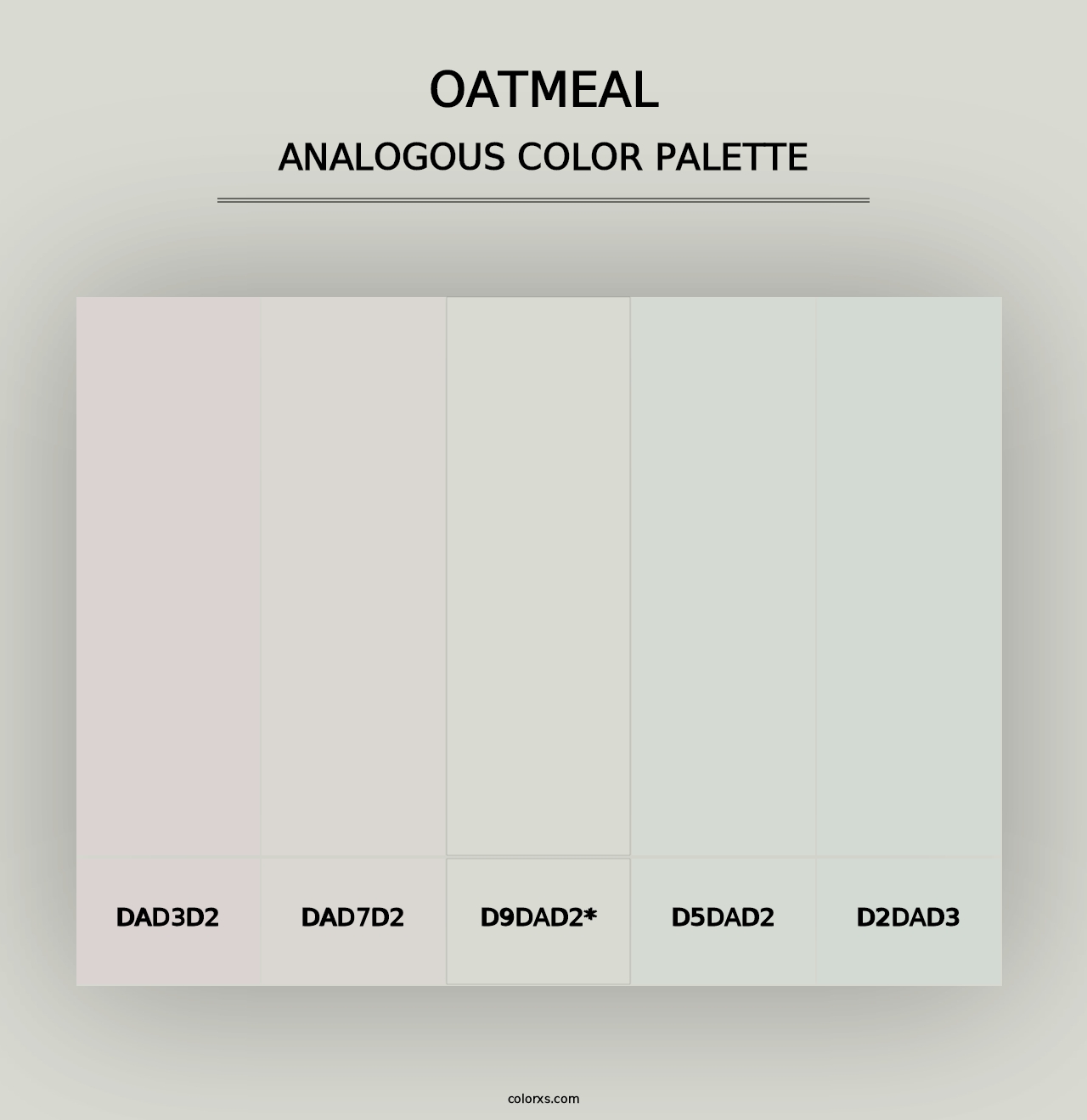 Oatmeal - Analogous Color Palette