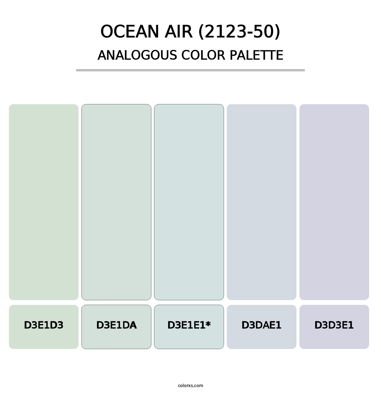 Ocean Air (2123-50) - Analogous Color Palette