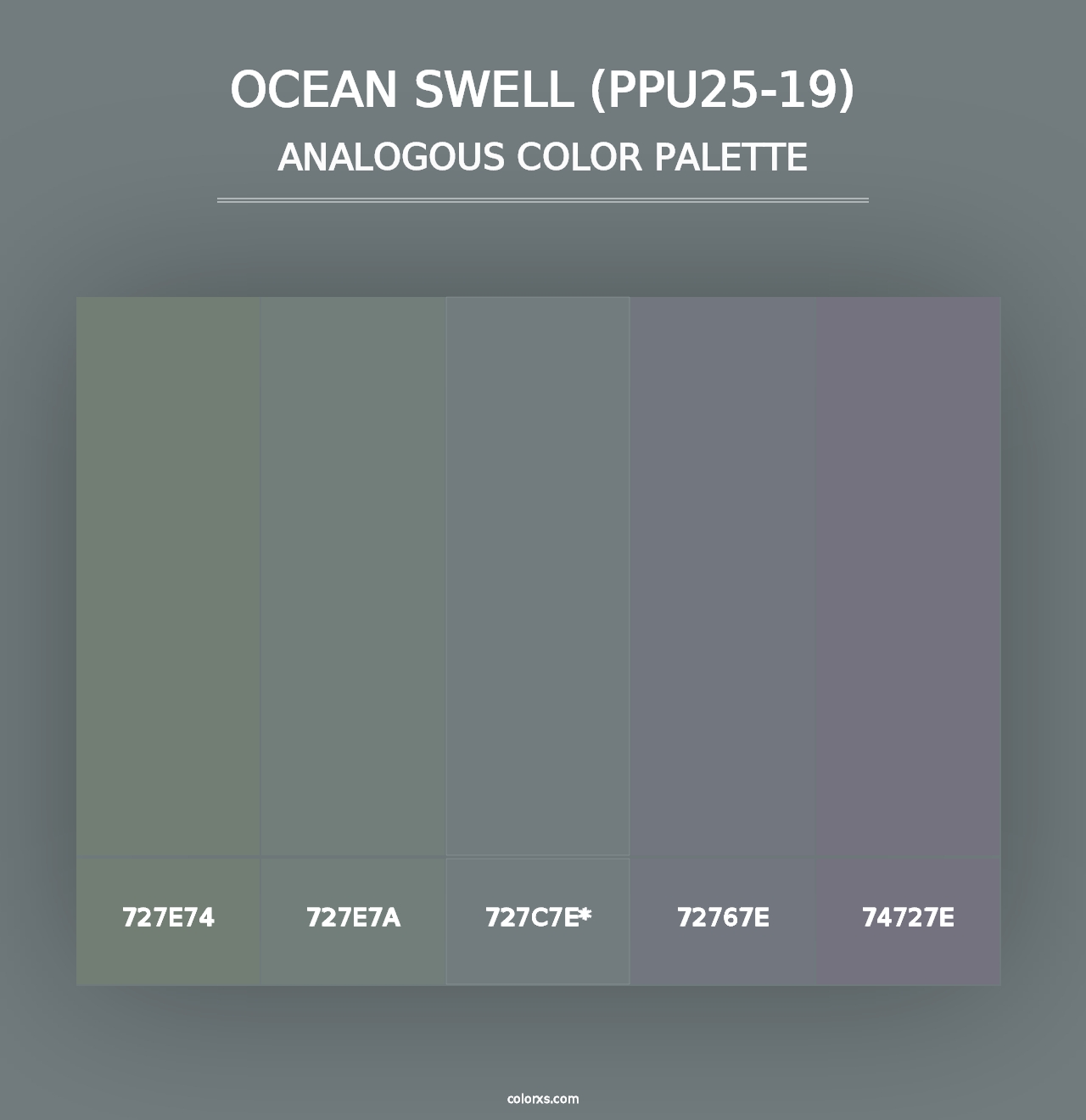 Ocean Swell (PPU25-19) - Analogous Color Palette