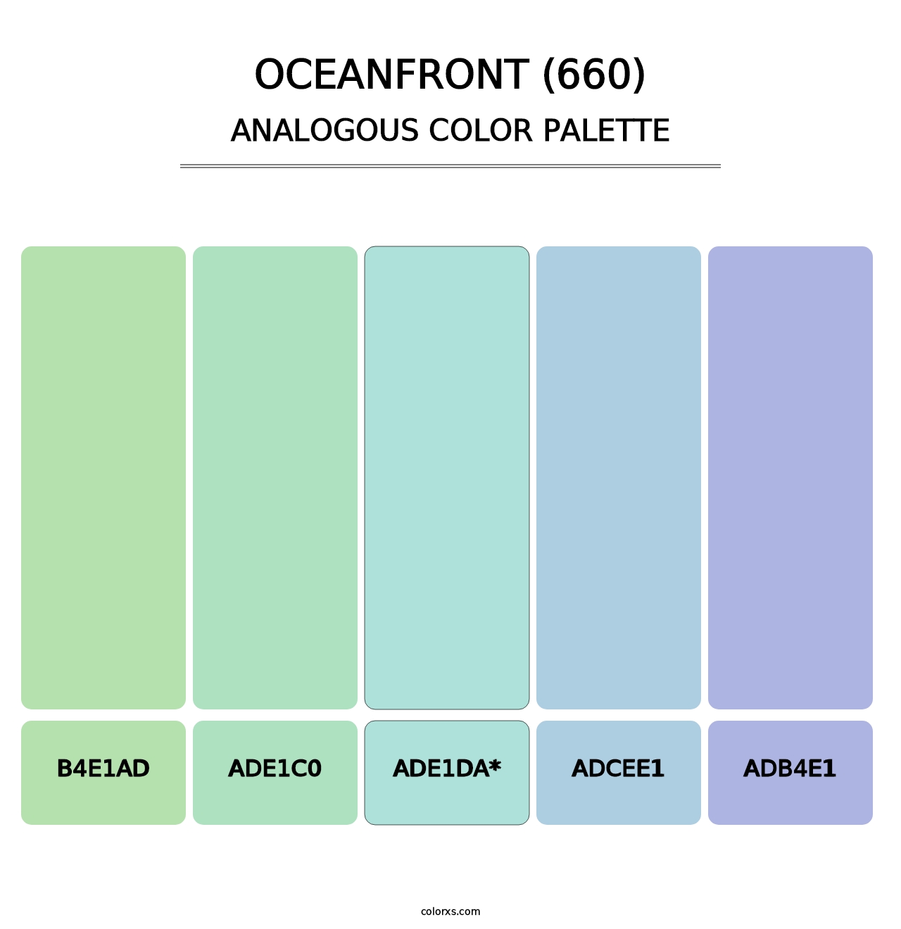 Oceanfront (660) - Analogous Color Palette